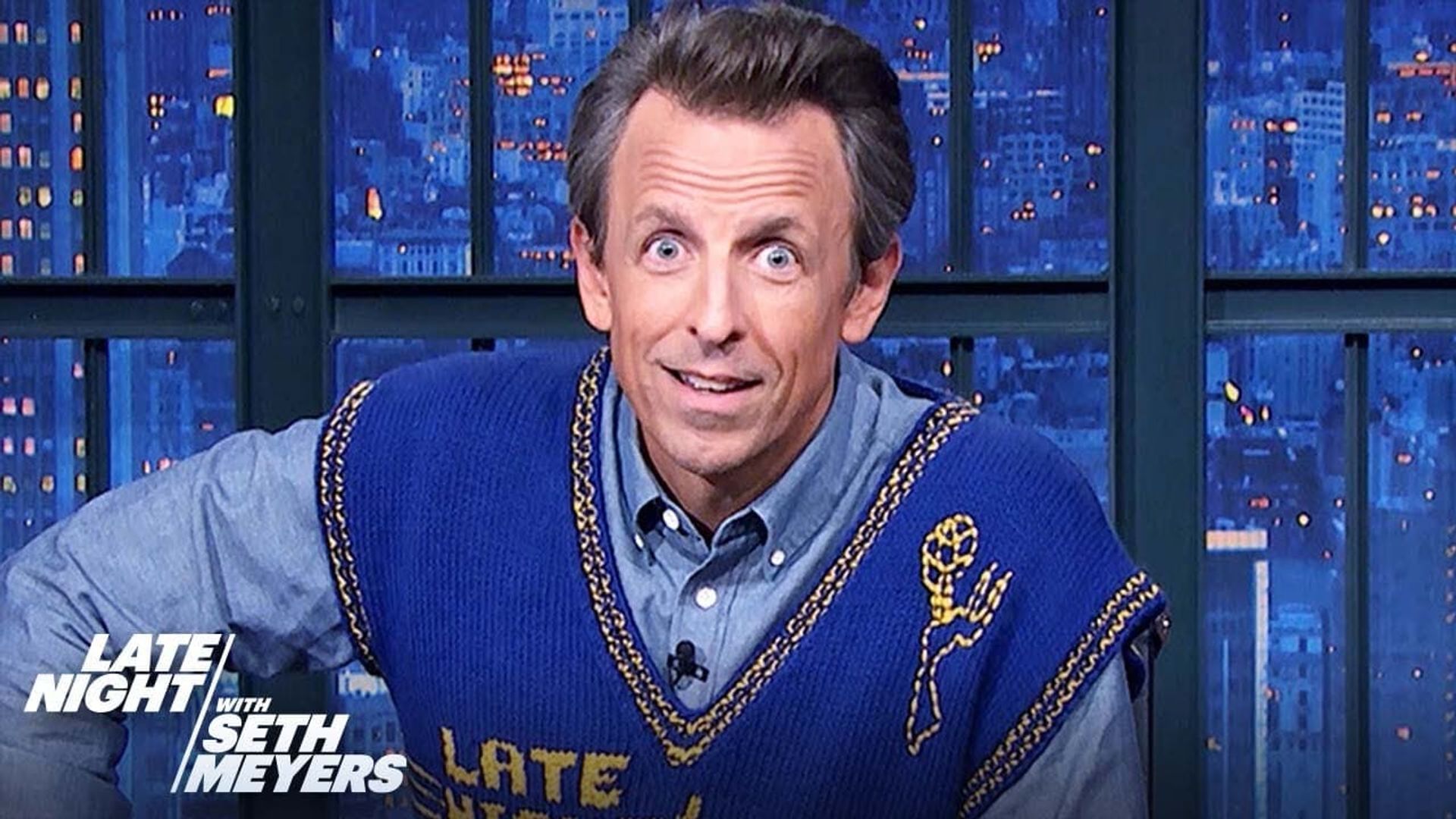 Late Night with Seth Meyers: Corrections" background