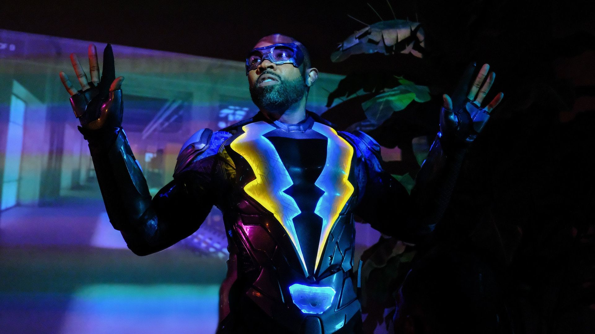 Black Lightning background