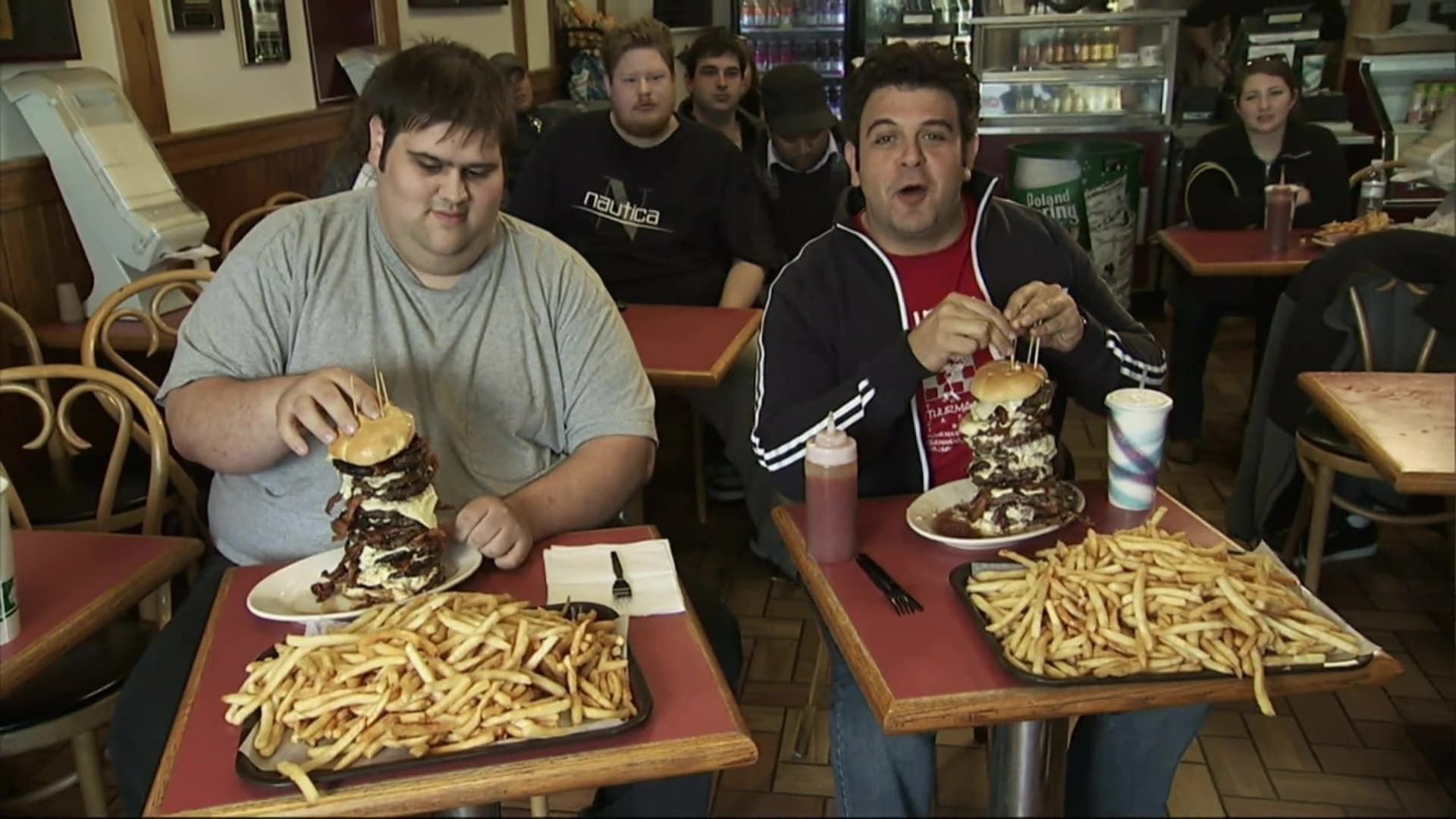 Man v. Food background