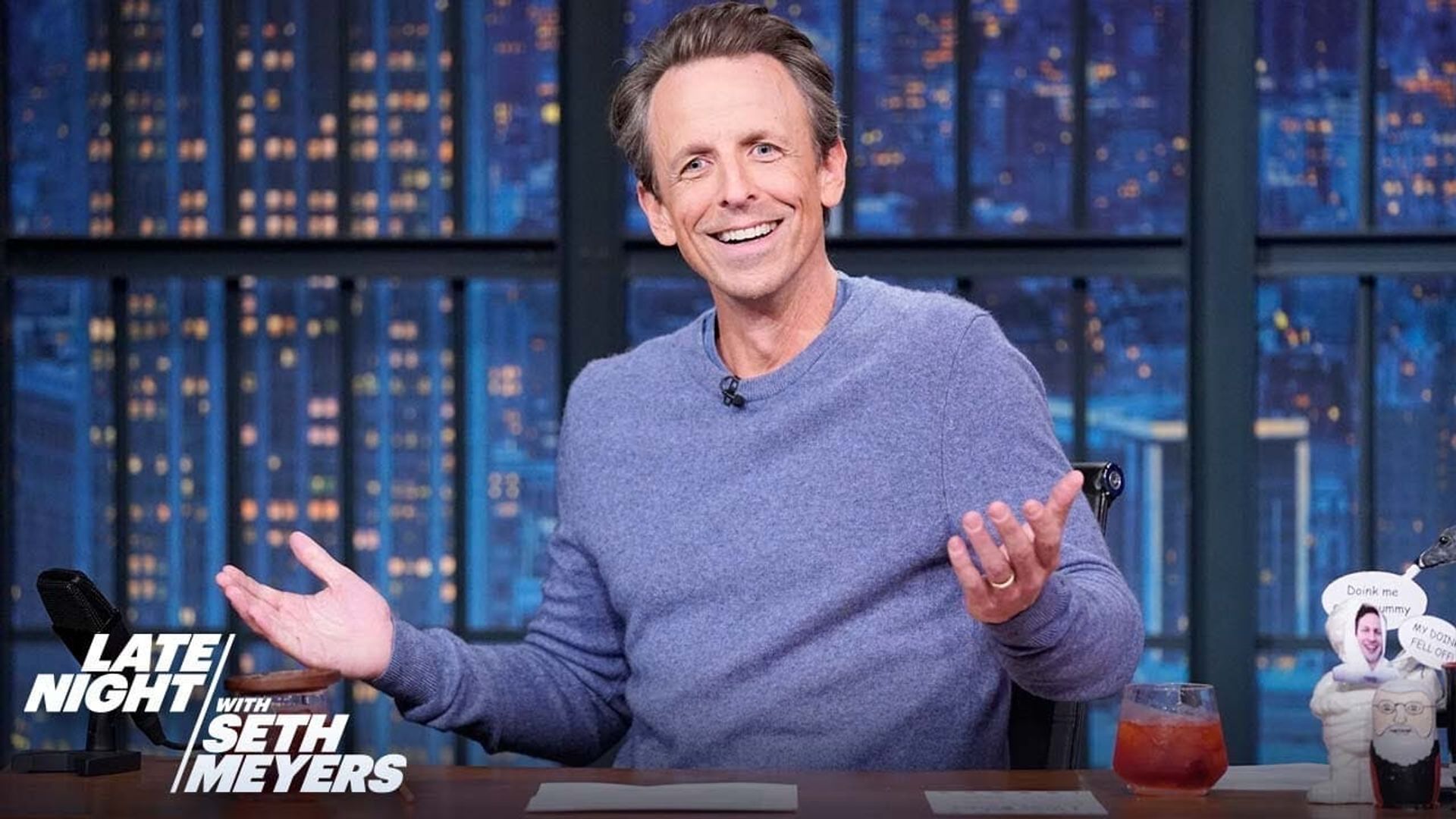 Late Night with Seth Meyers: Corrections" background