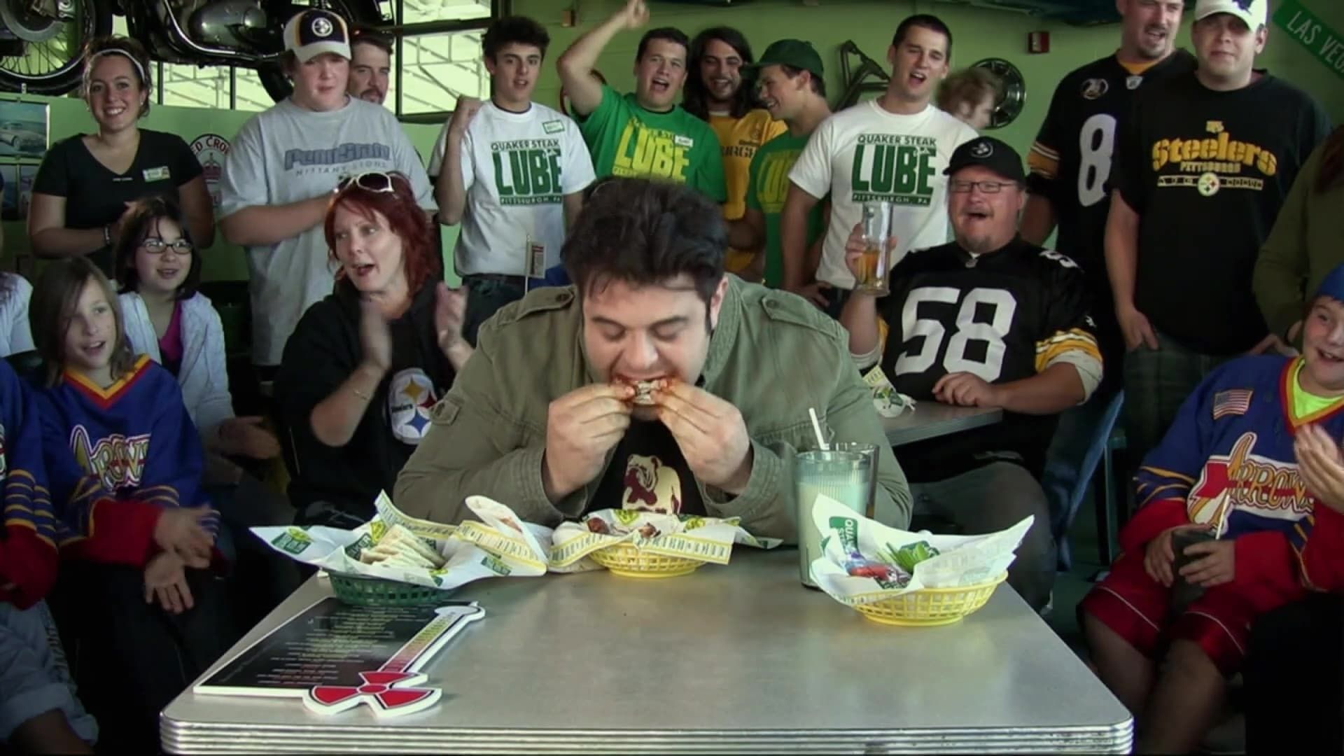 Man v. Food background