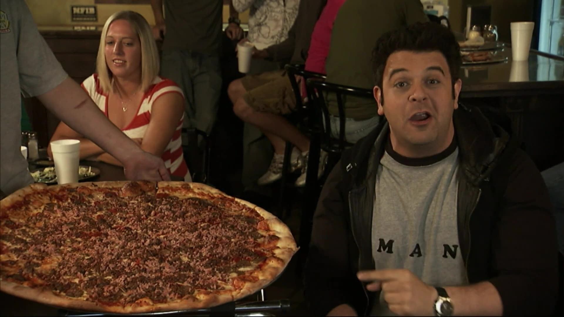 Man v. Food background