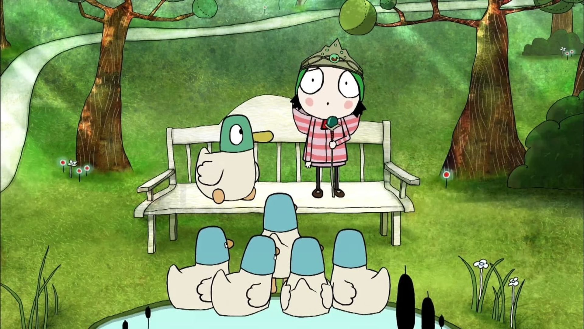 Sarah and Duck background