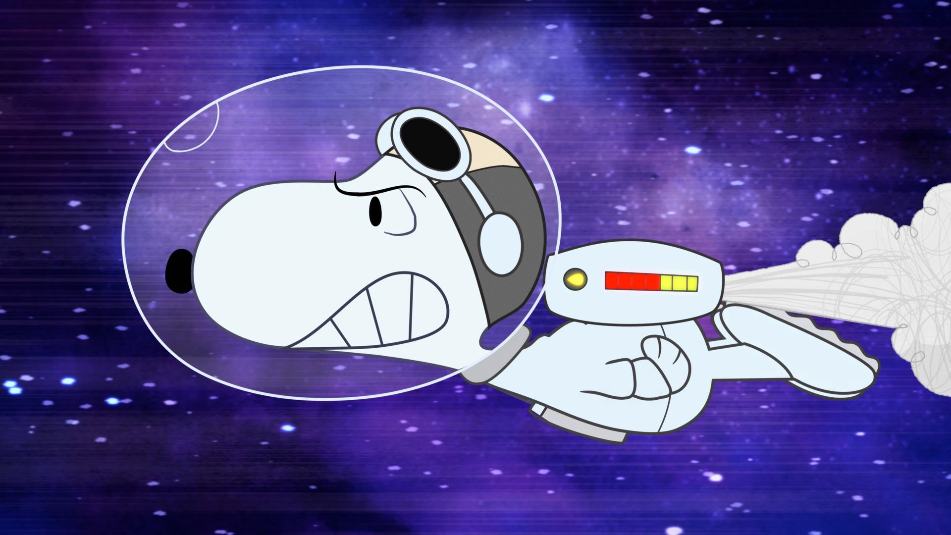 Snoopy in Space background