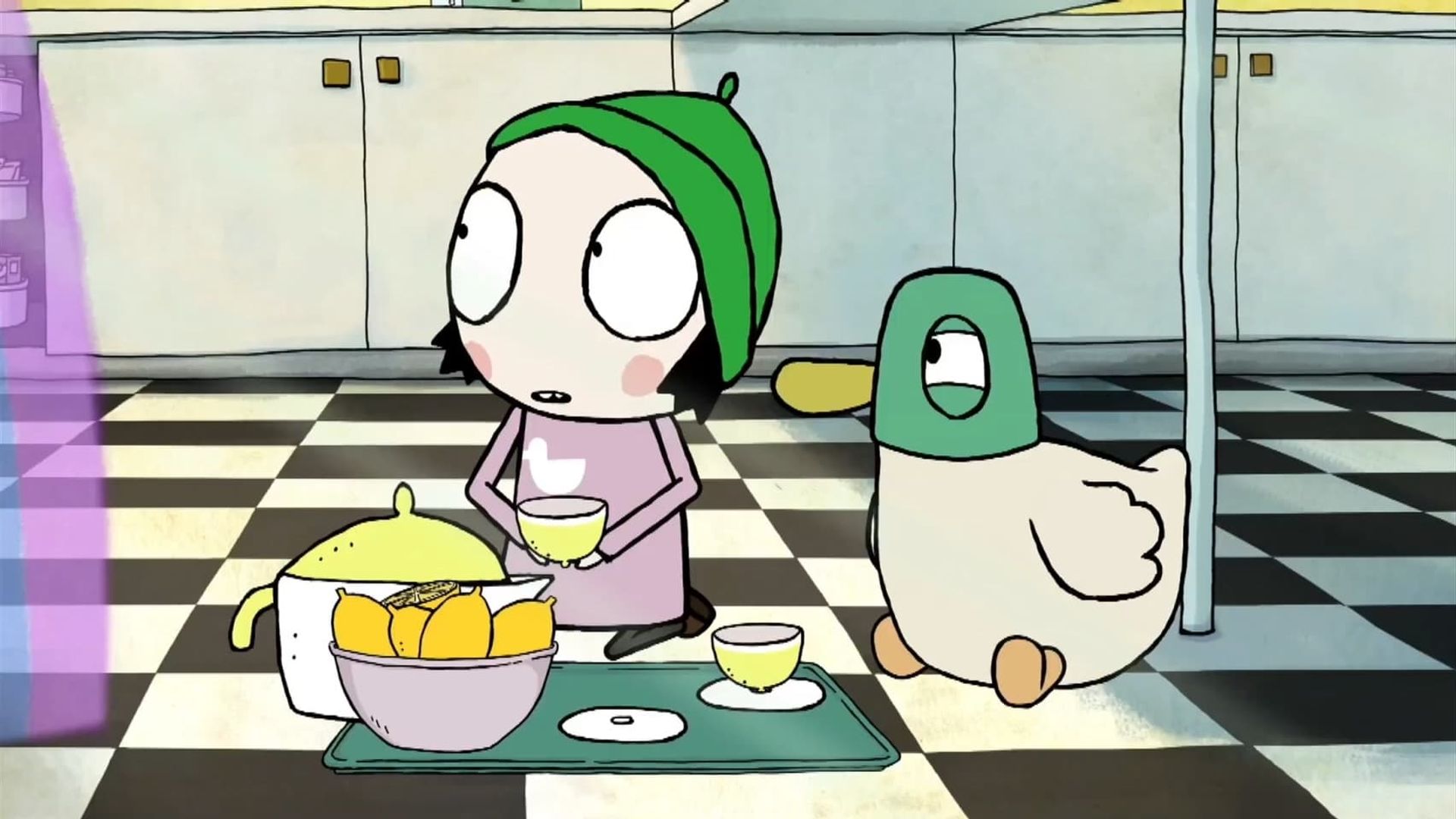 Sarah and Duck background