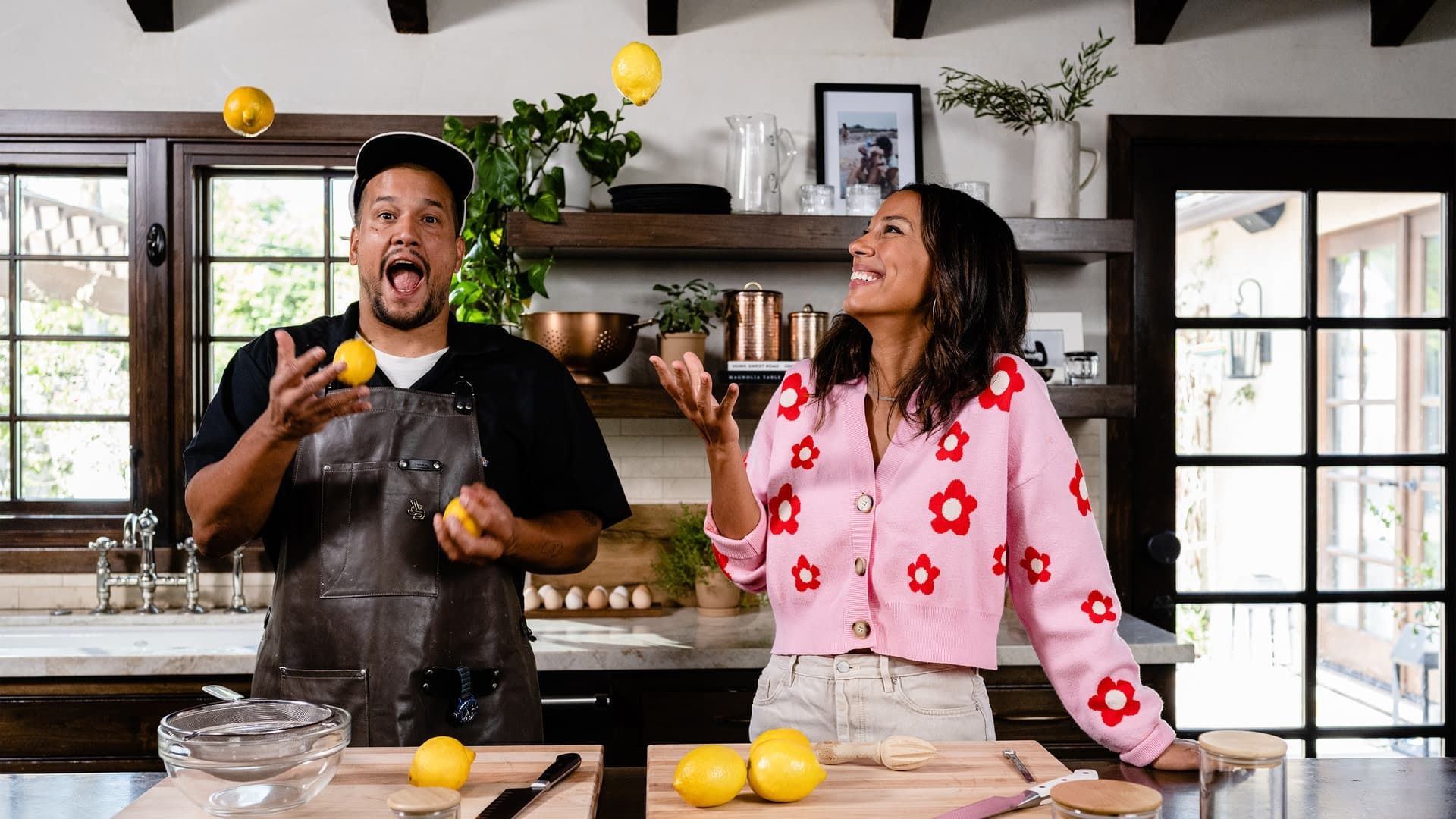 In the Kitchen with Abner and Amanda background