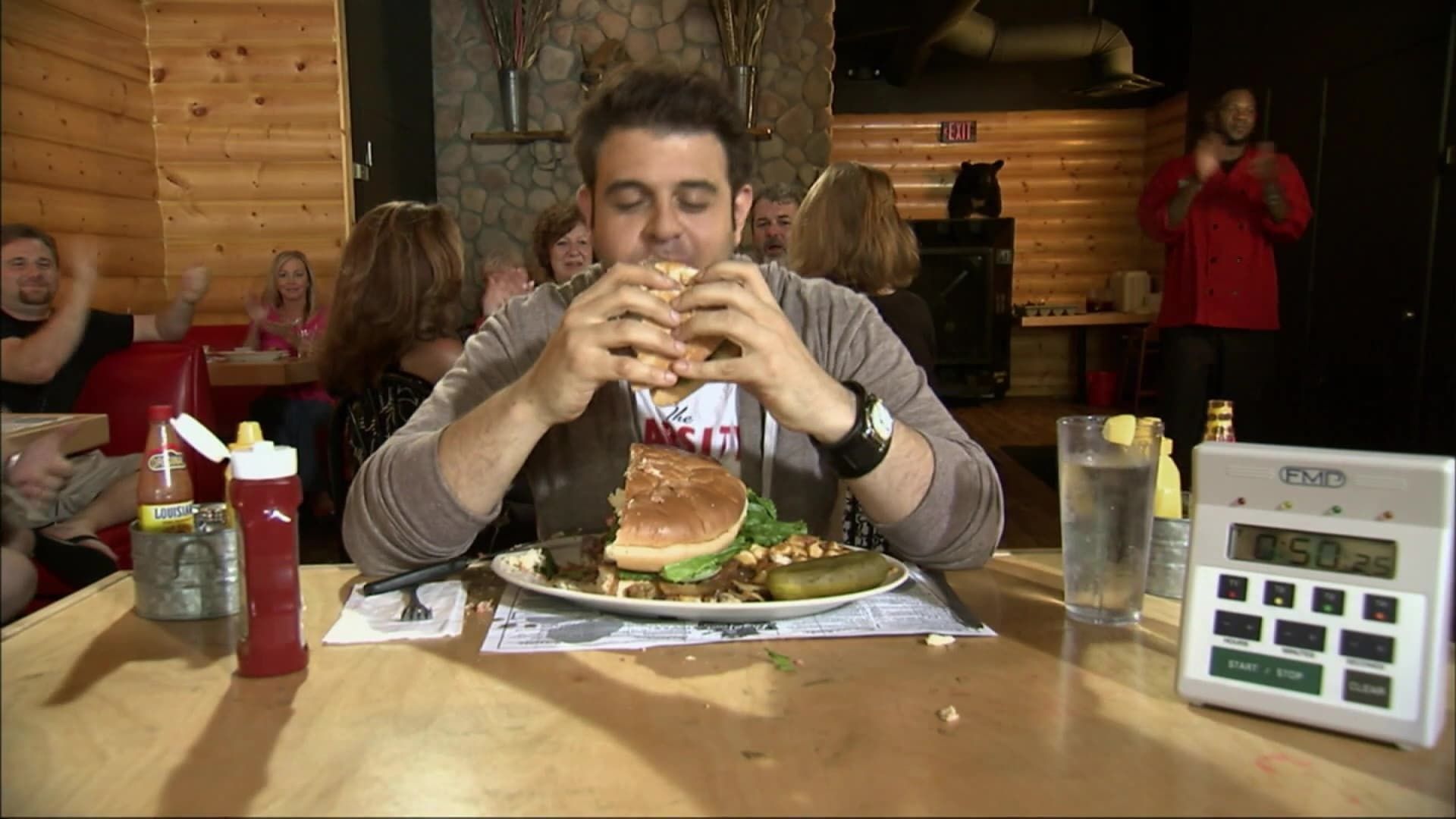 Man v. Food background