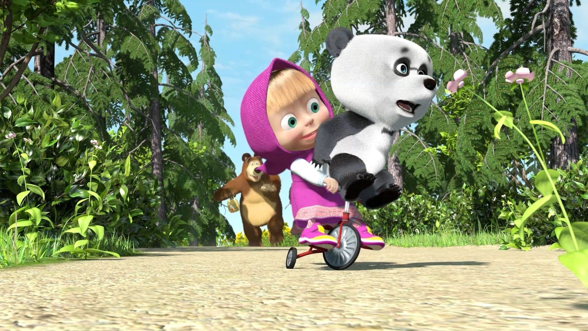 Masha and the Bear background