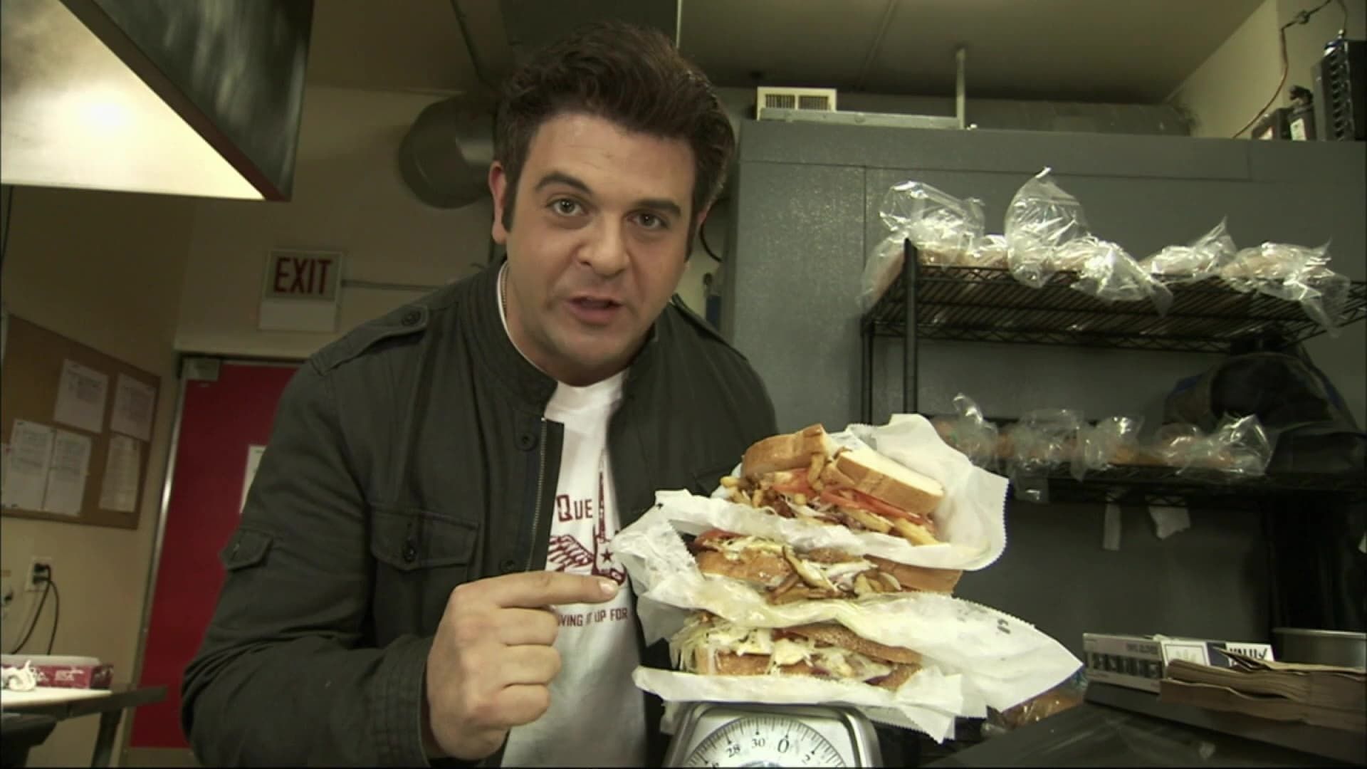 Man v. Food background