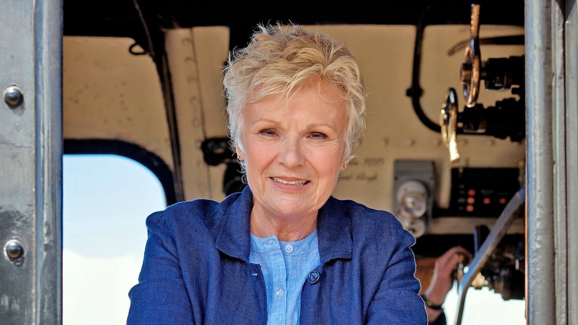 Coastal Railways with Julie Walters background