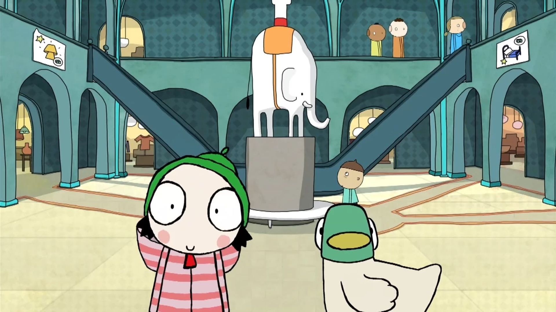 Sarah and Duck background