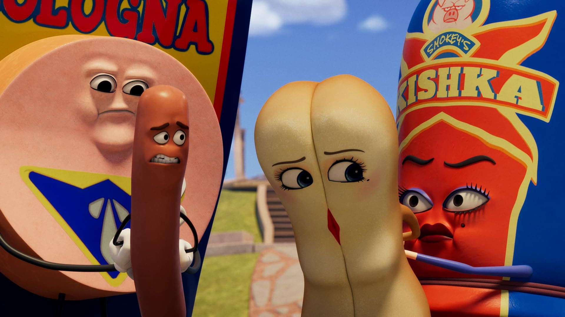 Sausage Party: Foodtopia background