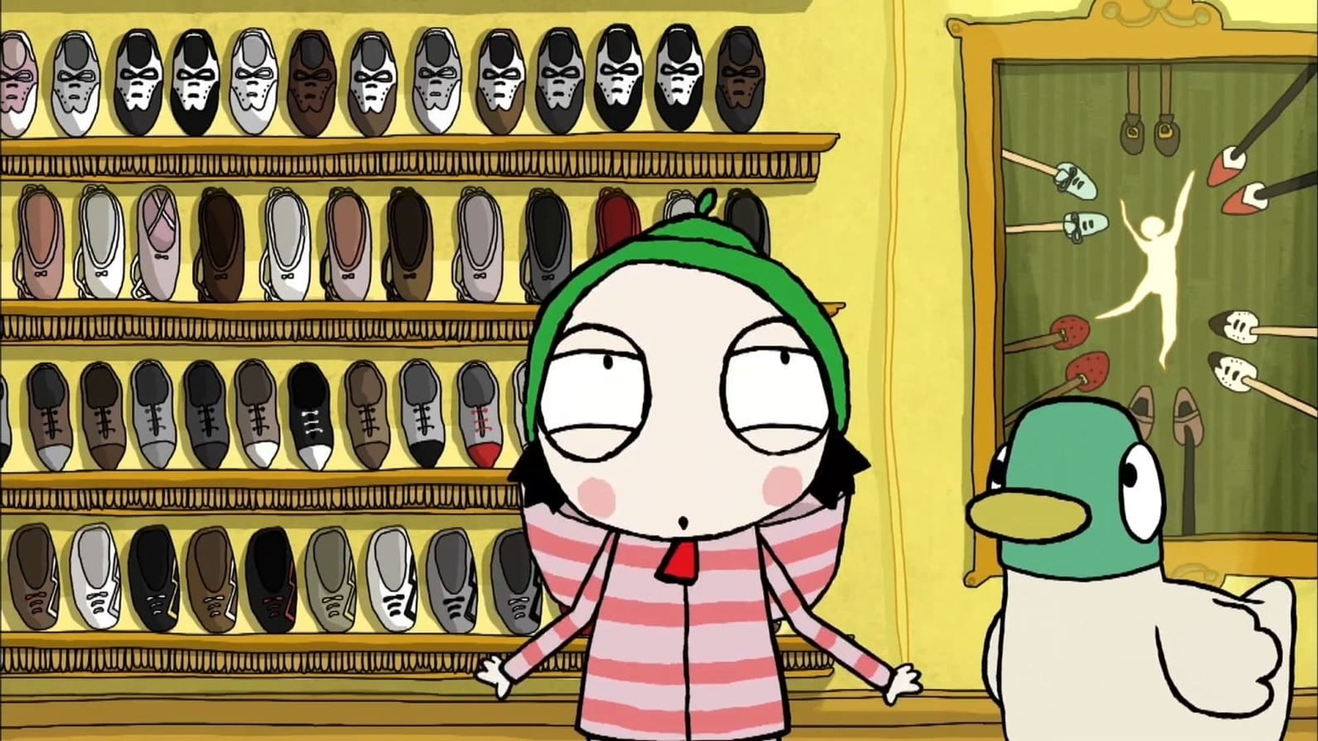 Sarah and Duck background