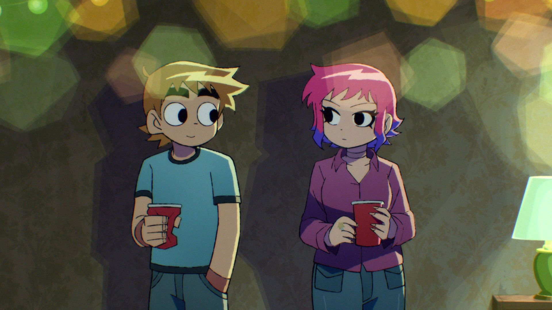 Scott Pilgrim Takes Off background