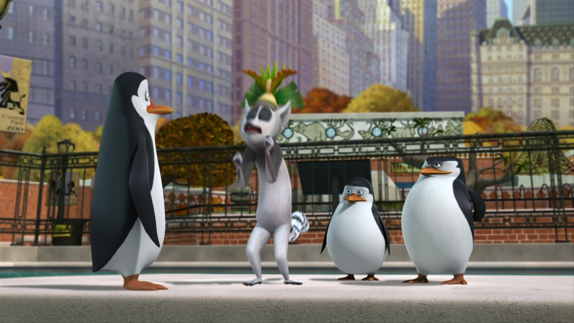 The Penguins of Madagascar background