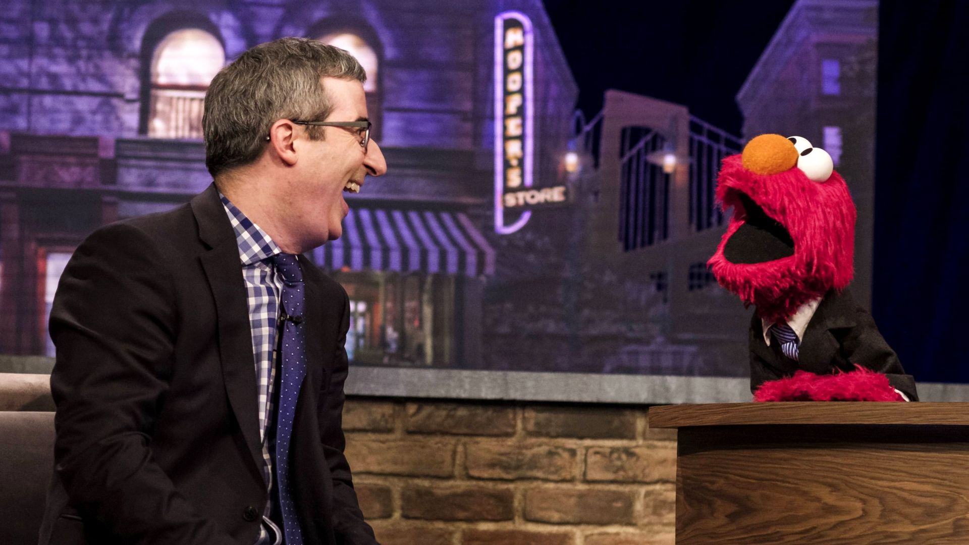 The Not Too Late Show with Elmo background