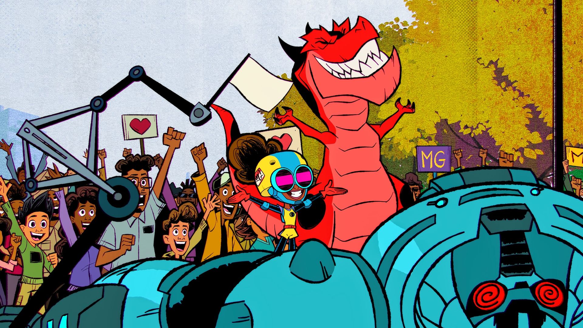 Marvel's Moon Girl and Devil Dinosaur background