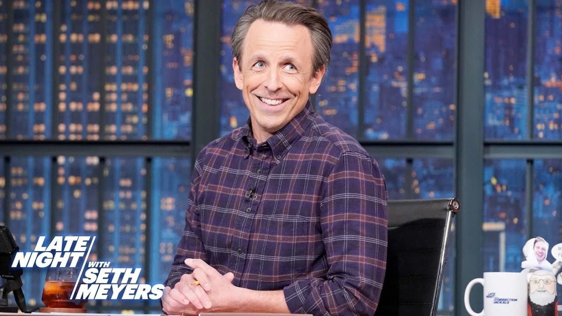 Late Night with Seth Meyers: Corrections" background