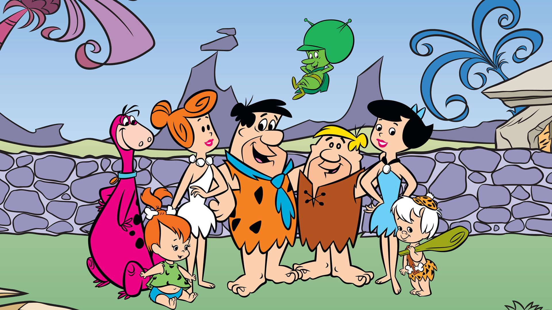 The Flintstones & WWE: Stone Age Smackdown background