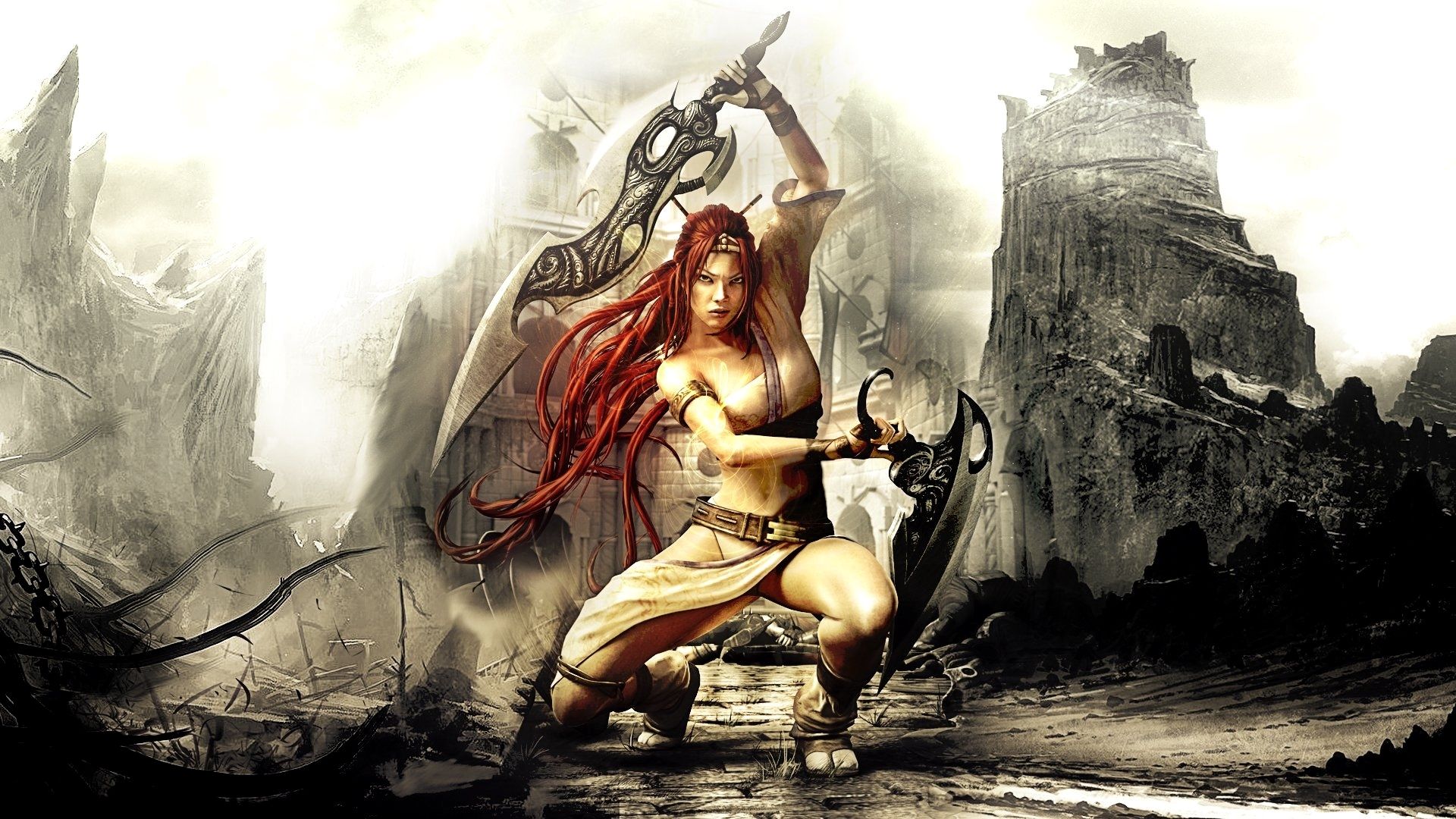 Heavenly Sword background