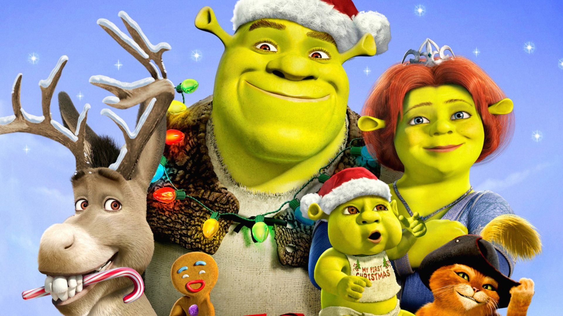 Shrek the Halls background