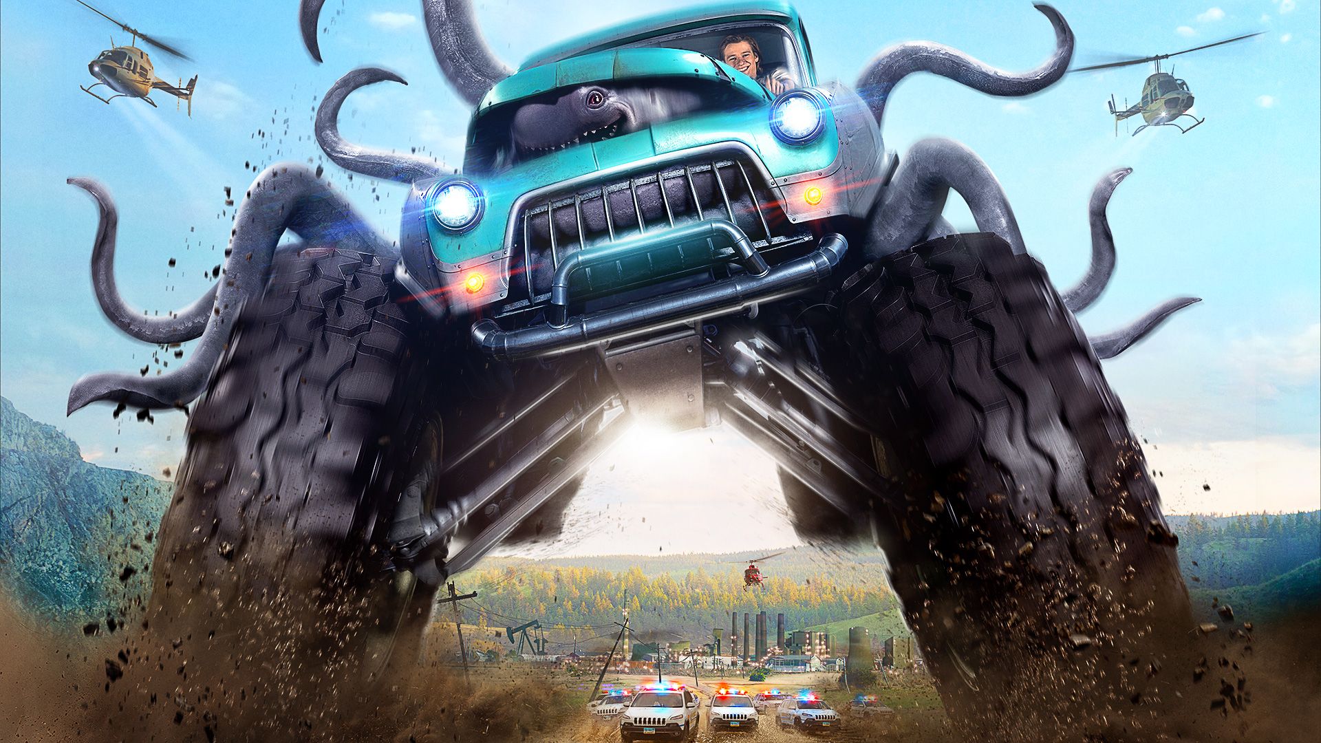 Monster Trucks background