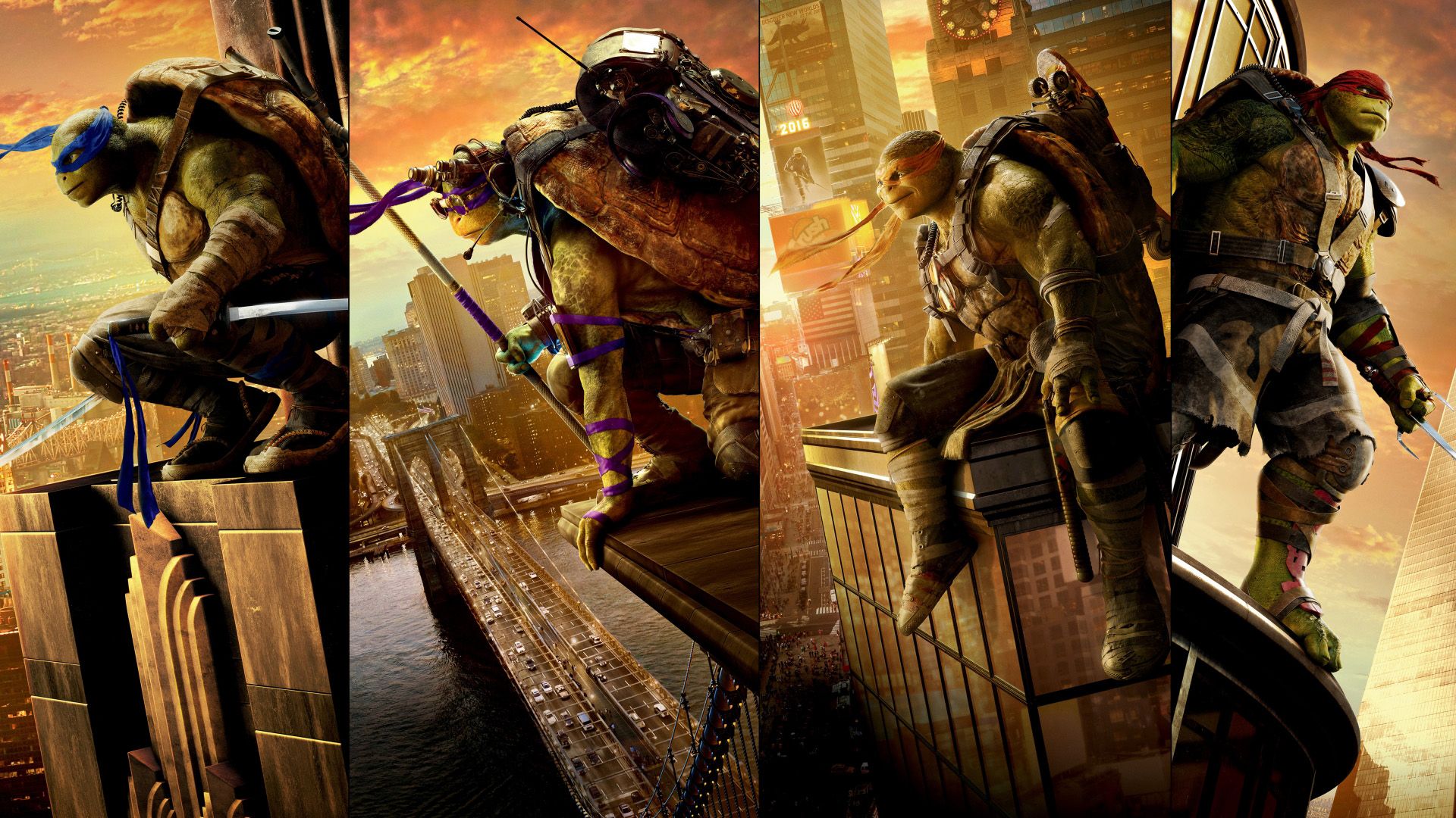 Teenage Mutant Ninja Turtles: Out of the Shadows background