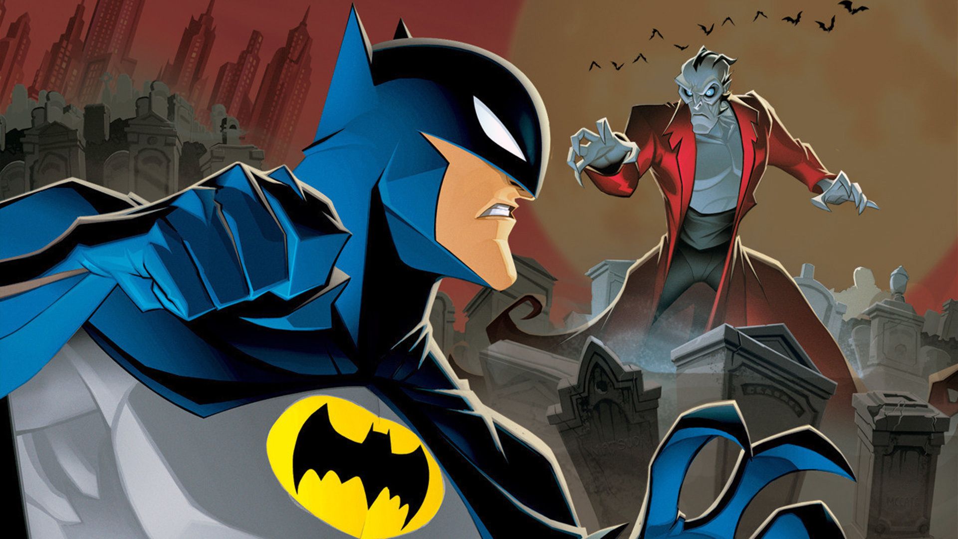 The Batman vs. Dracula background