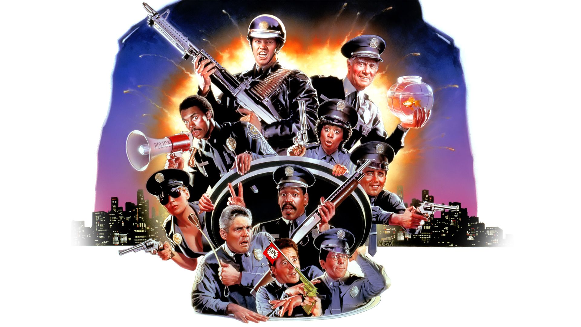 Police Academy 6: City Under Siege background