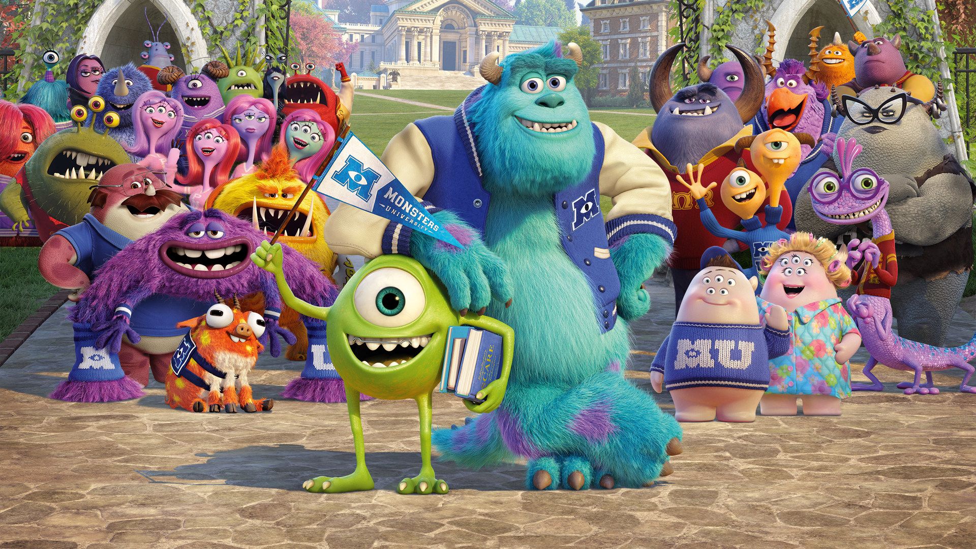 Monsters University background