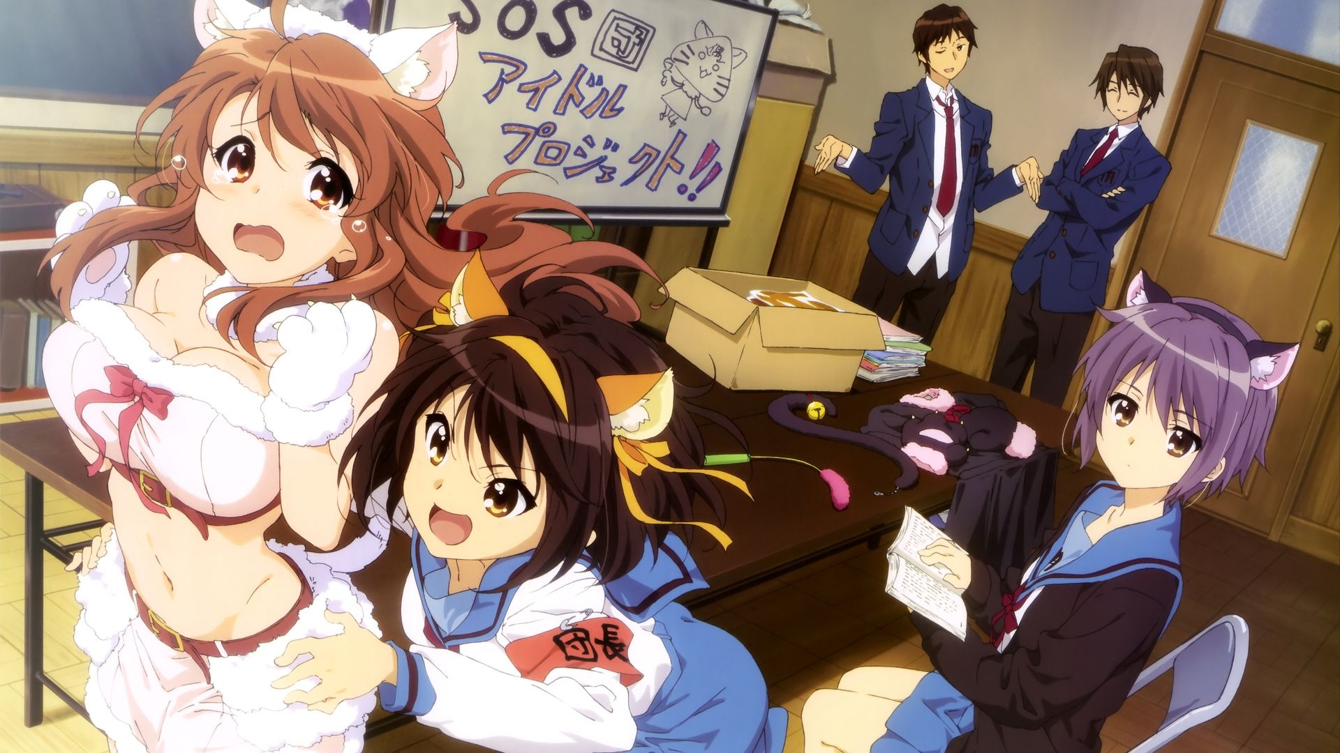 The Disappearance of Haruhi Suzumiya background