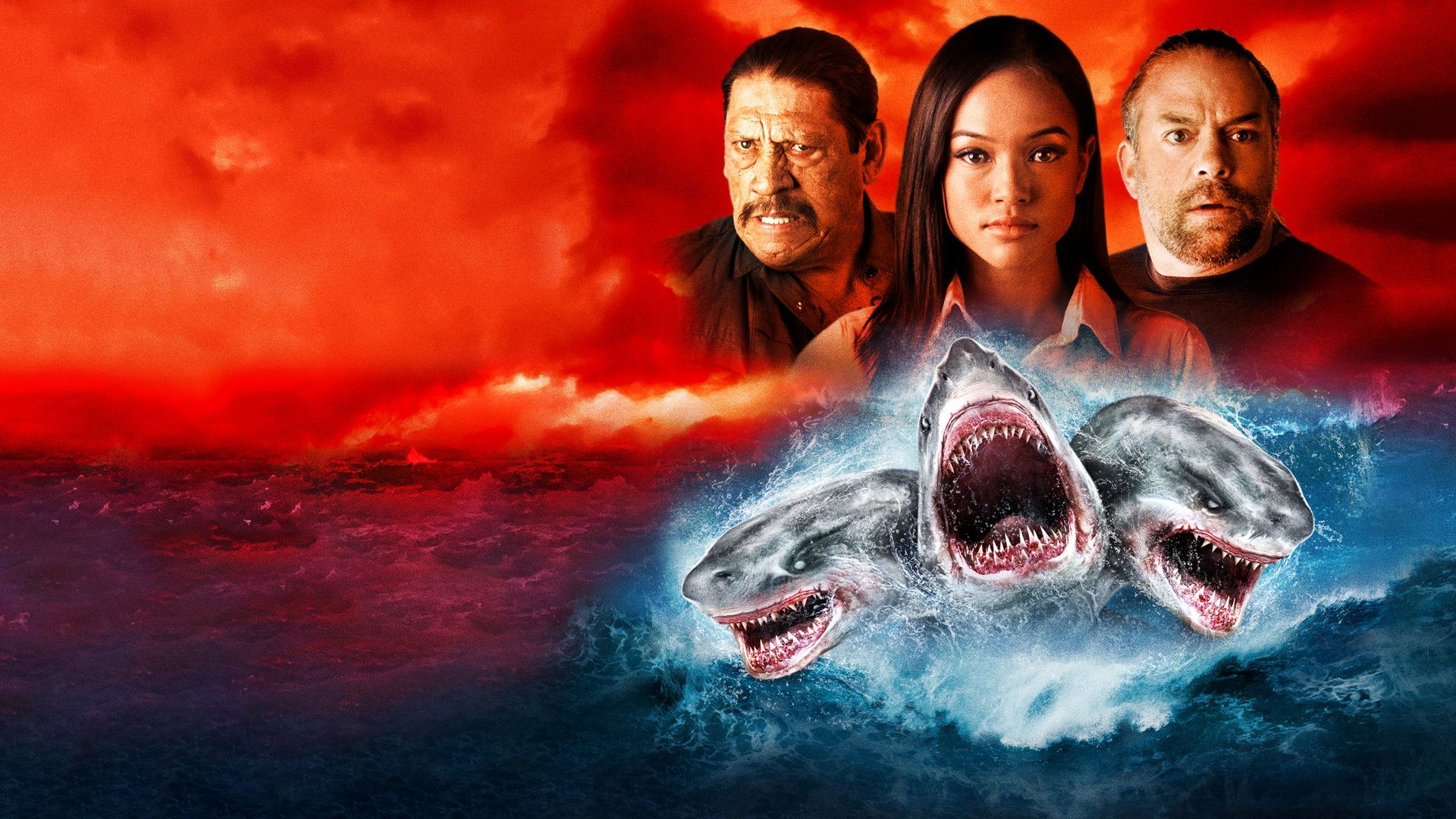 3-Headed Shark Attack background