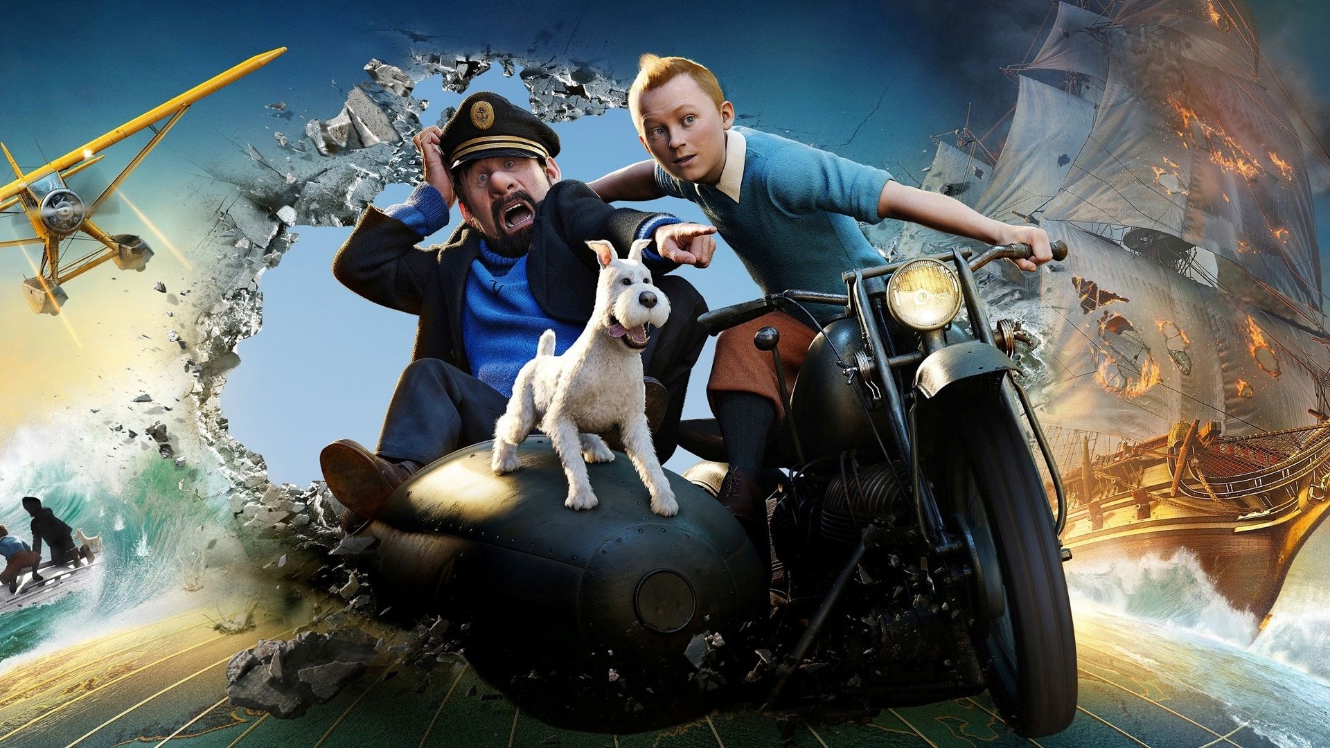 The Adventures of Tintin background