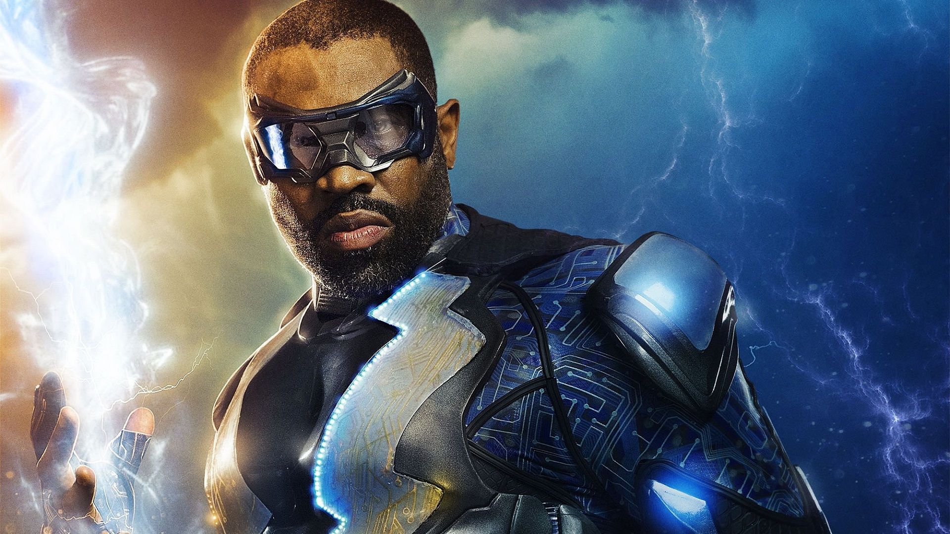 Black Lightning background