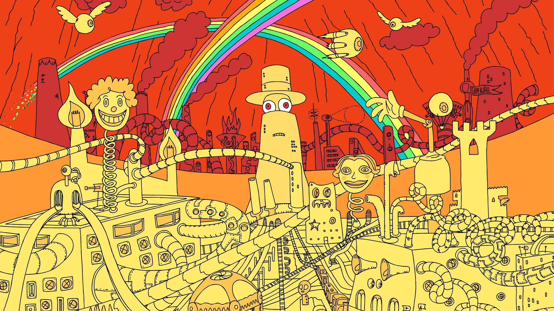 Superjail! background