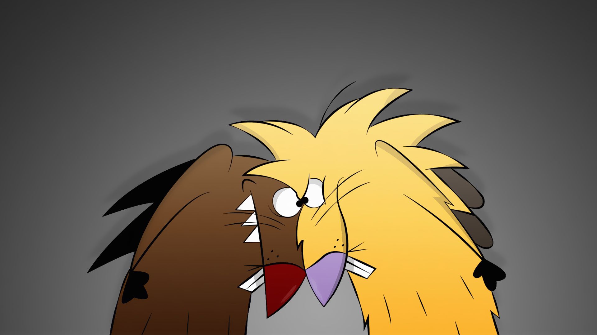 The Angry Beavers background