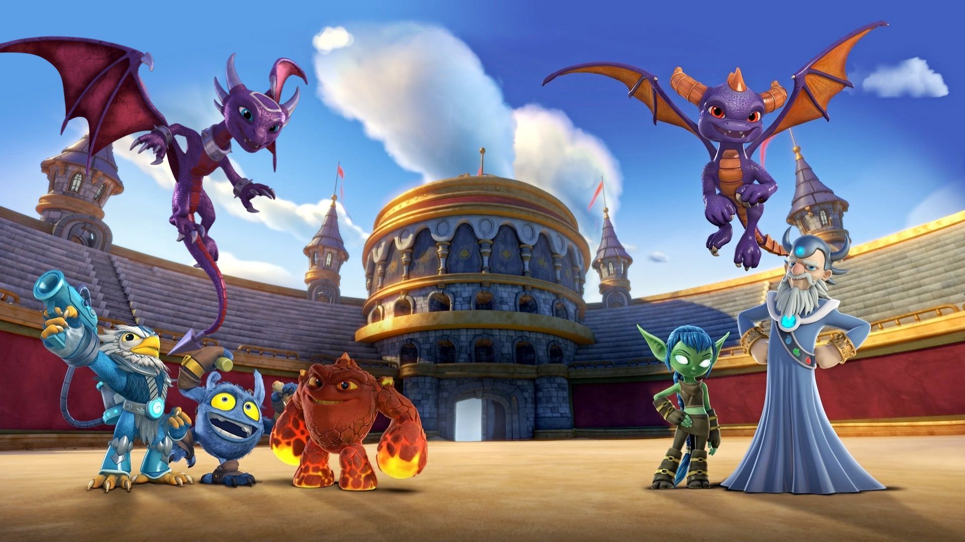 Skylanders Academy background