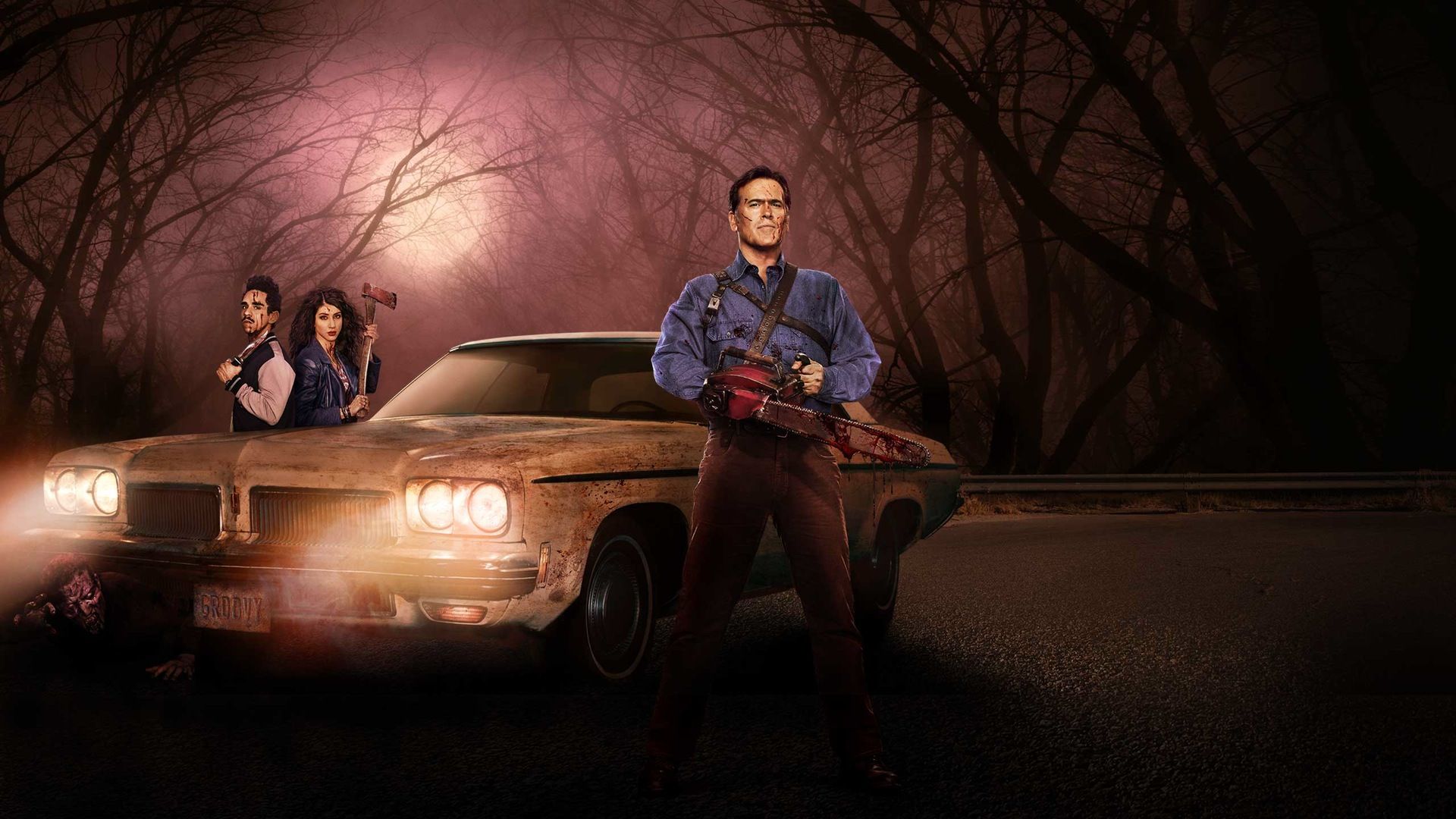 Ash vs Evil Dead background