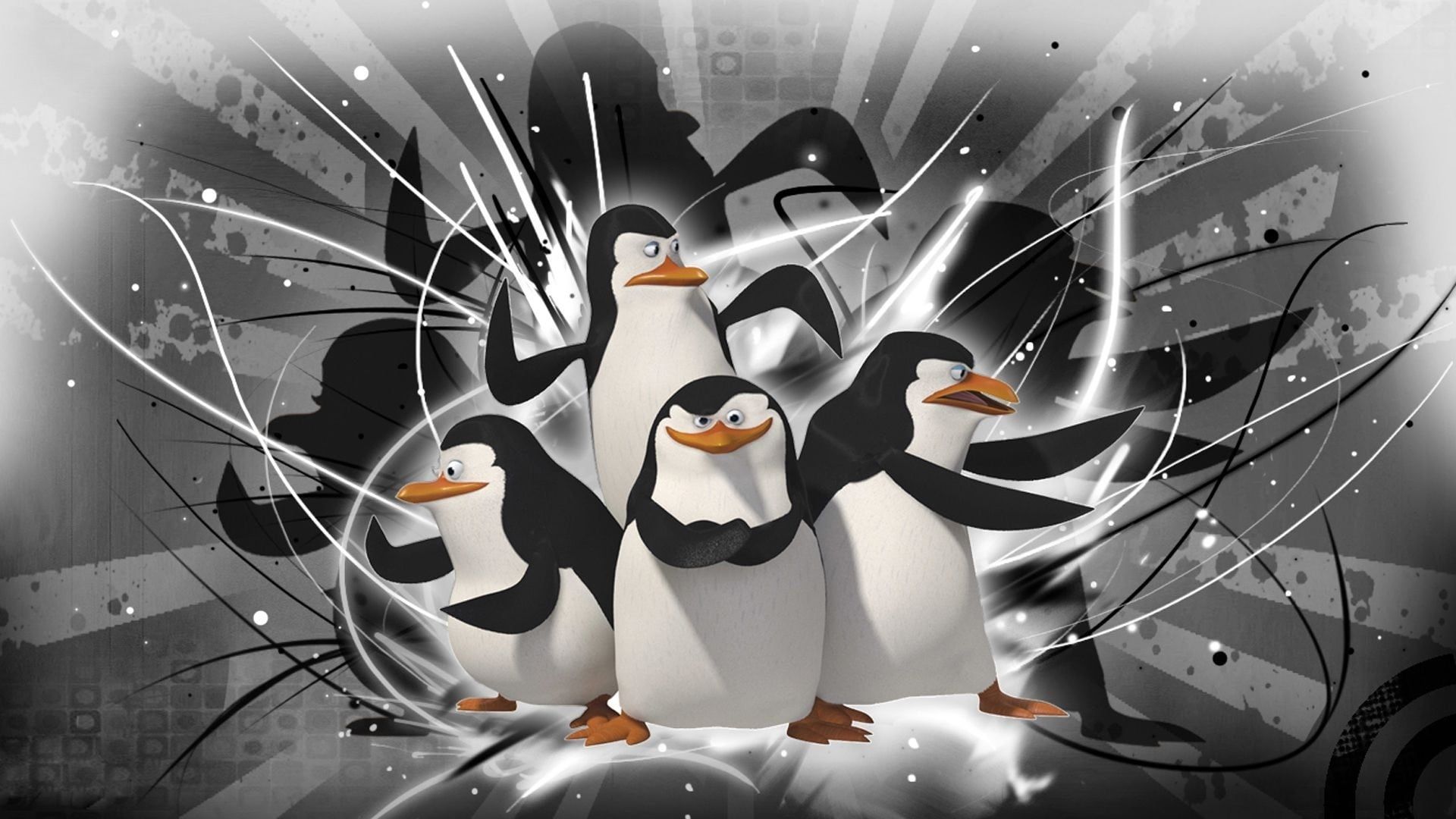 The Penguins of Madagascar background