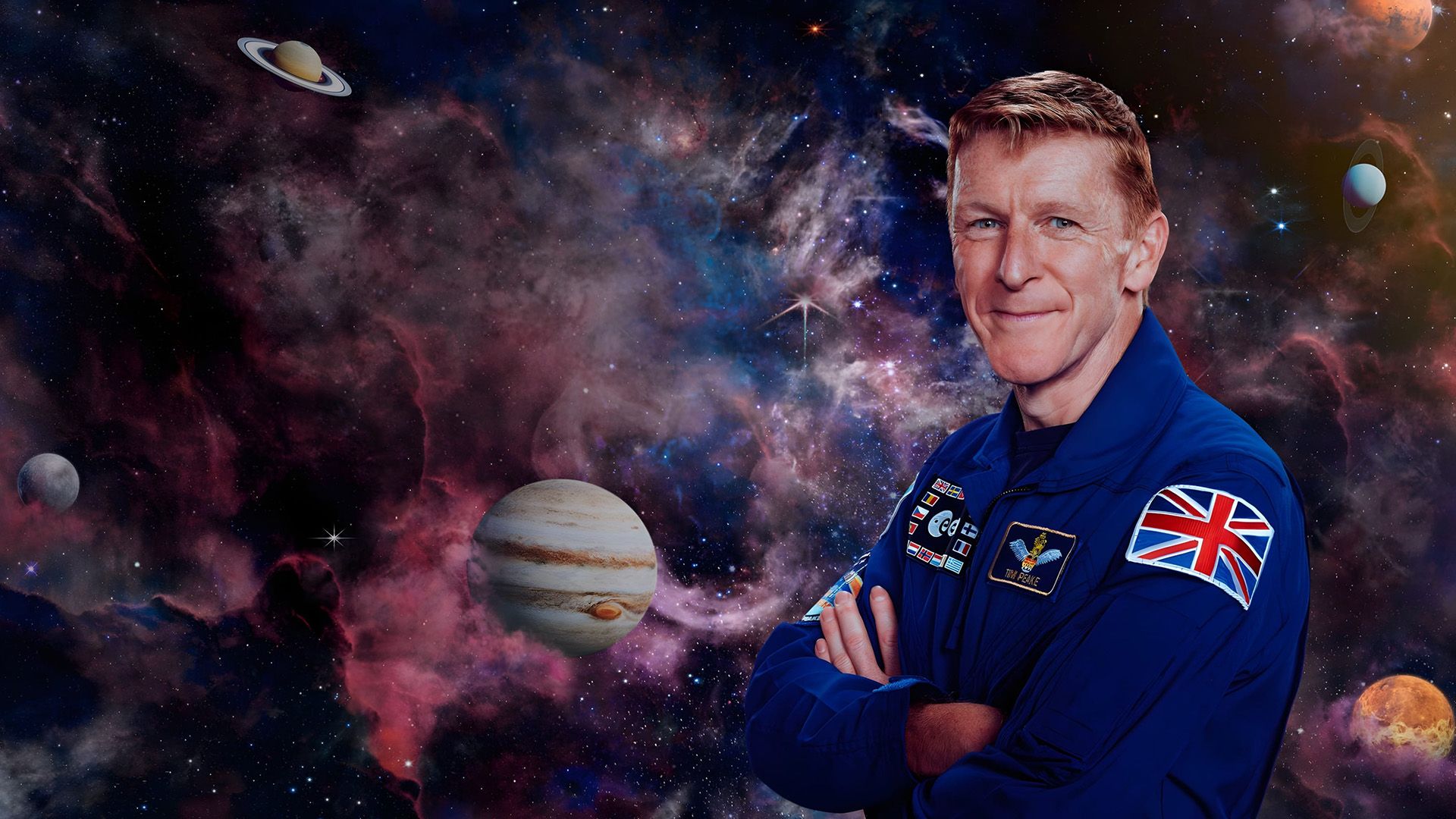 Secrets of Our Universe with Tim Peake background