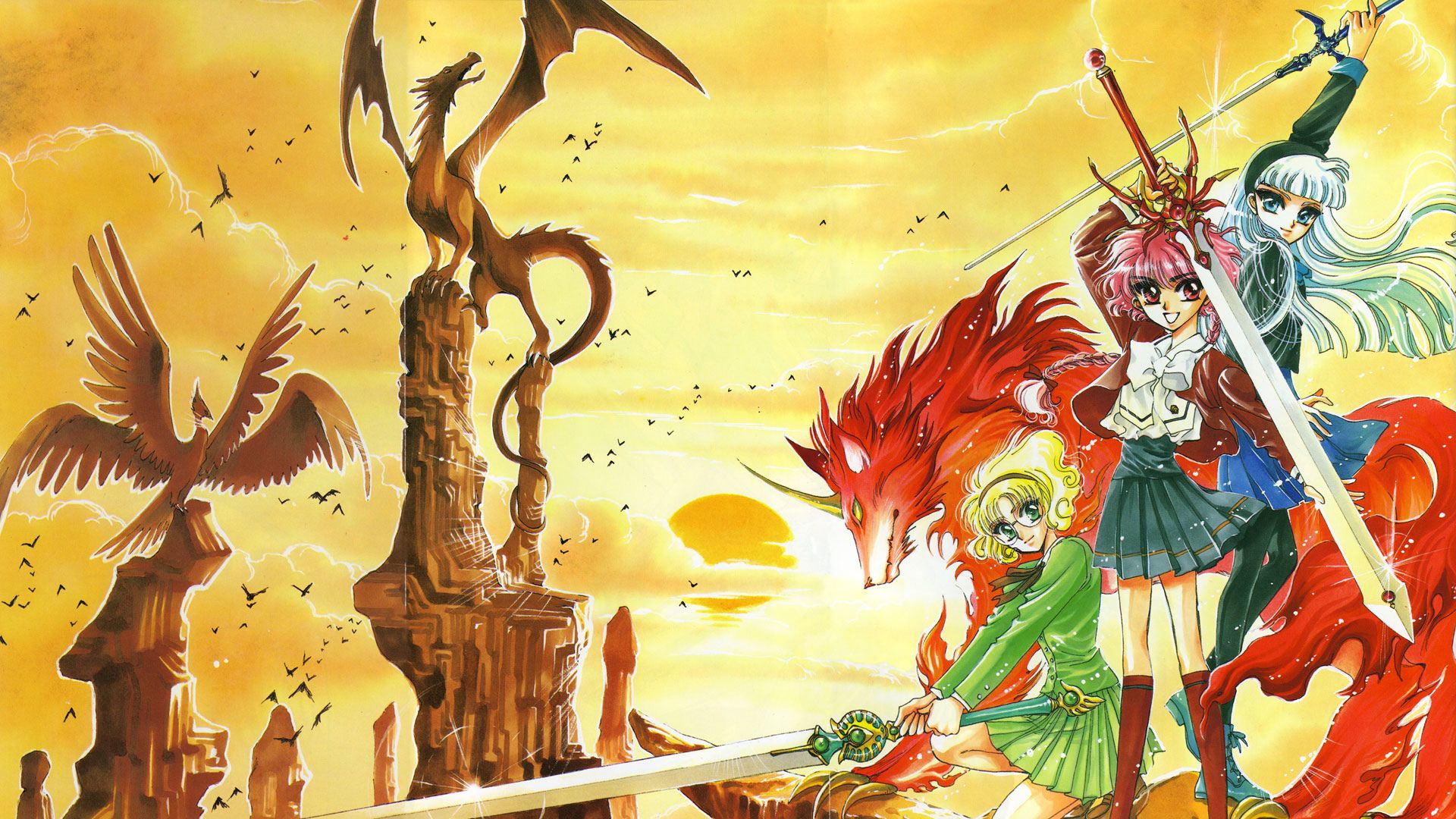 Magic Knight Rayearth background