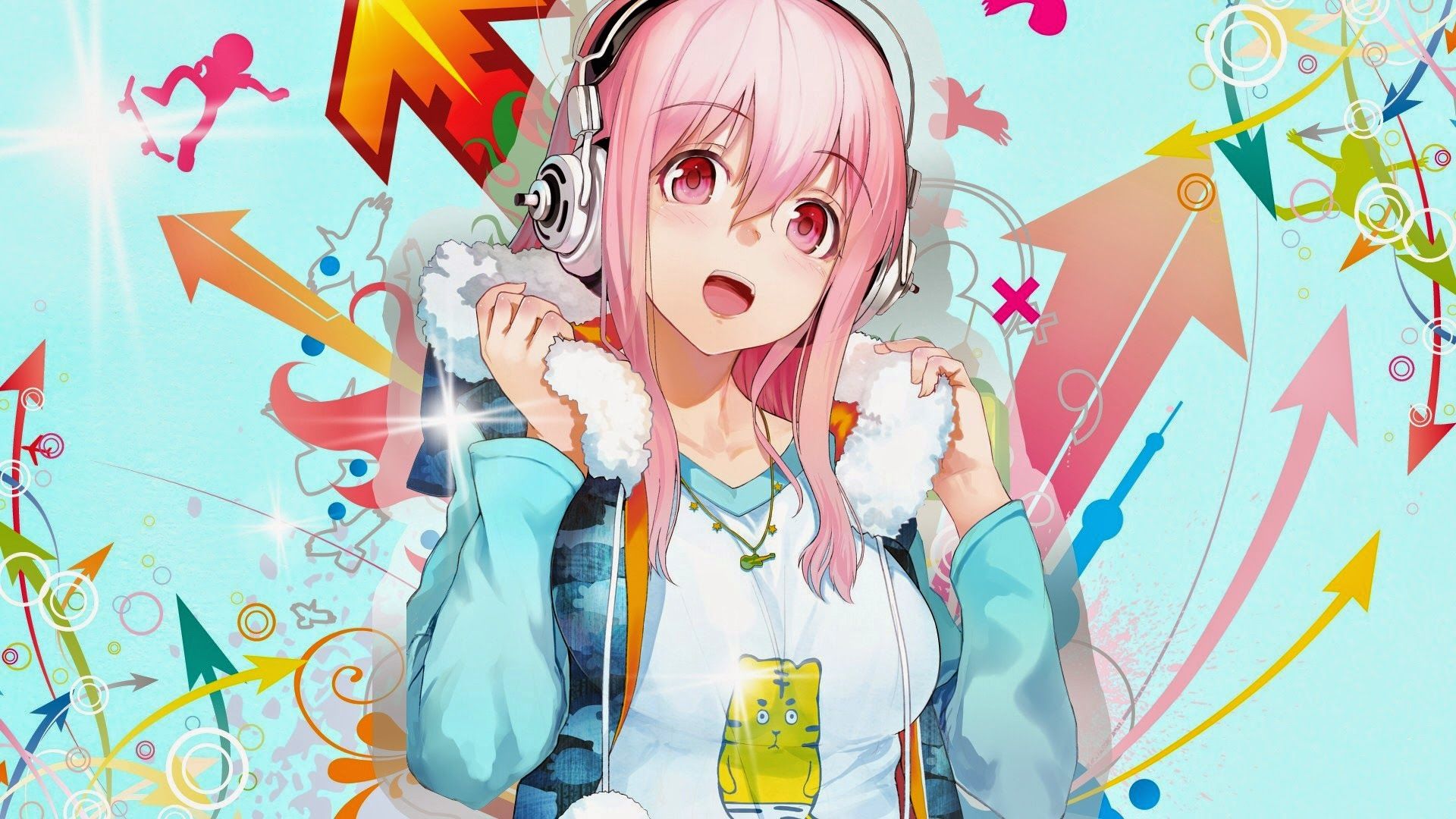 SoniAni: Super Sonico the Animation background