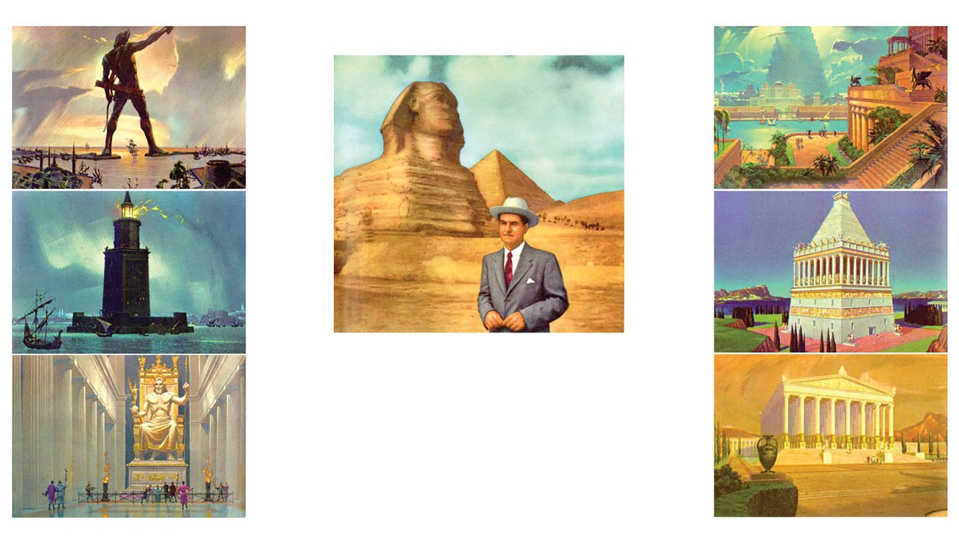 Seven Wonders of the World background