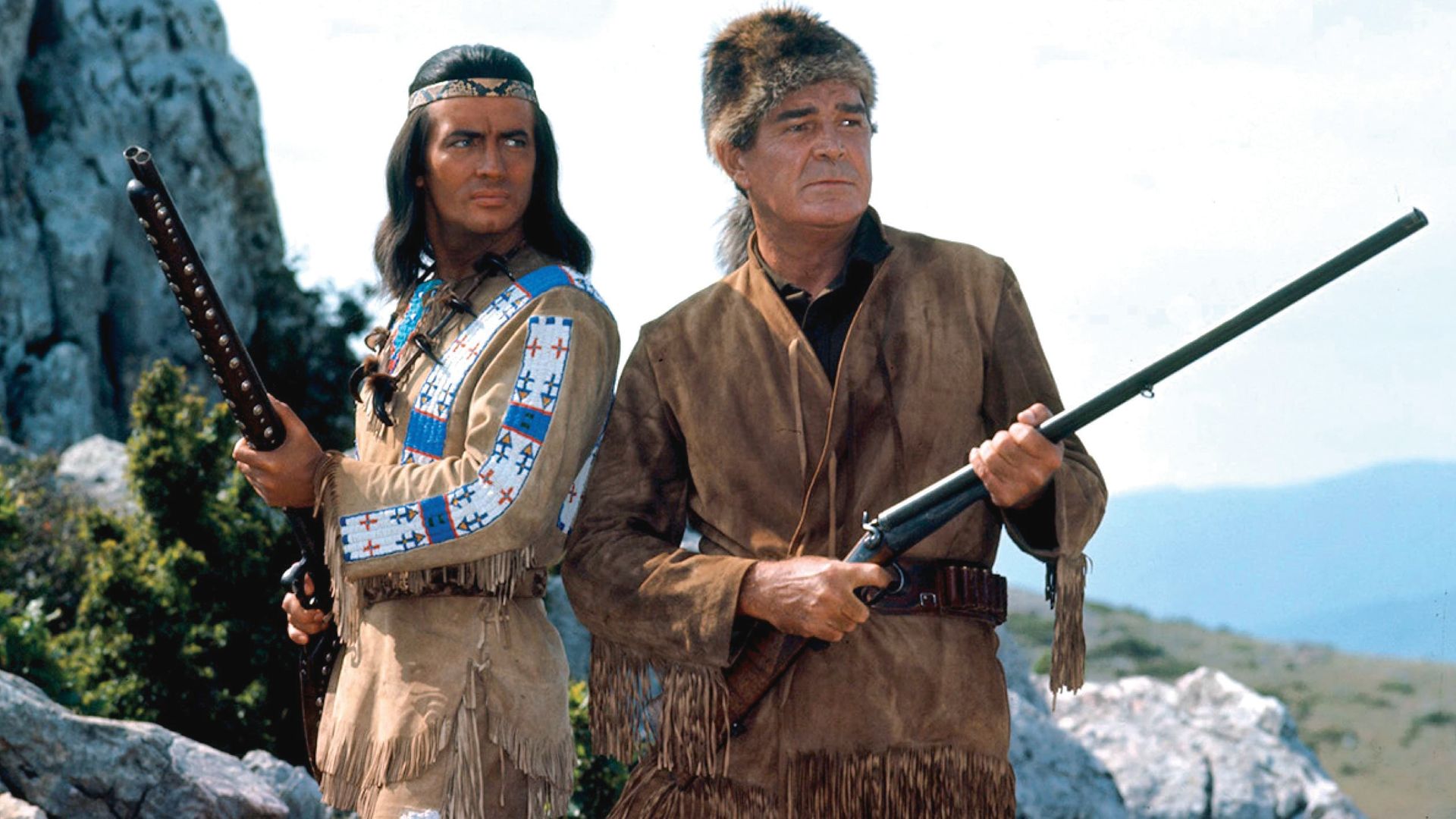 Winnetou und sein Freund Old Firehand background