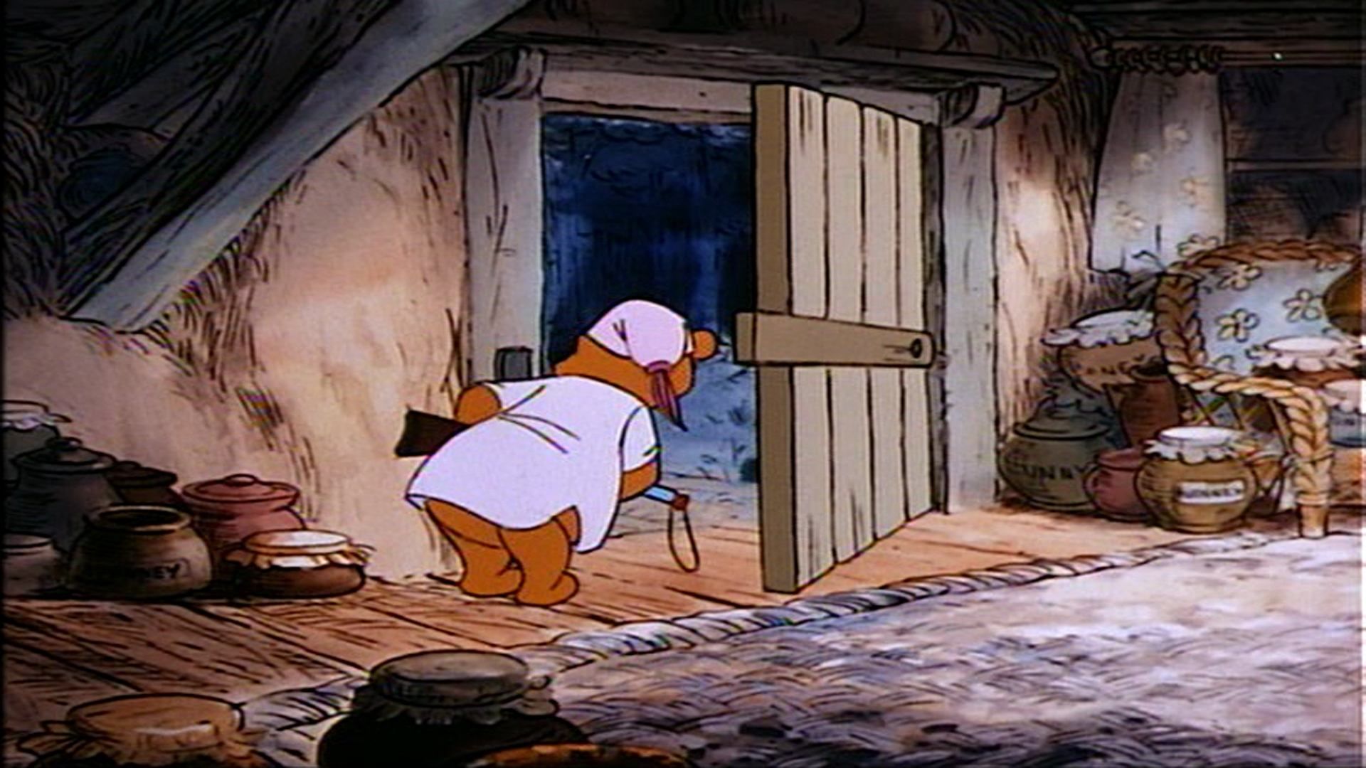 Winnie the Pooh and the Blustery Day background