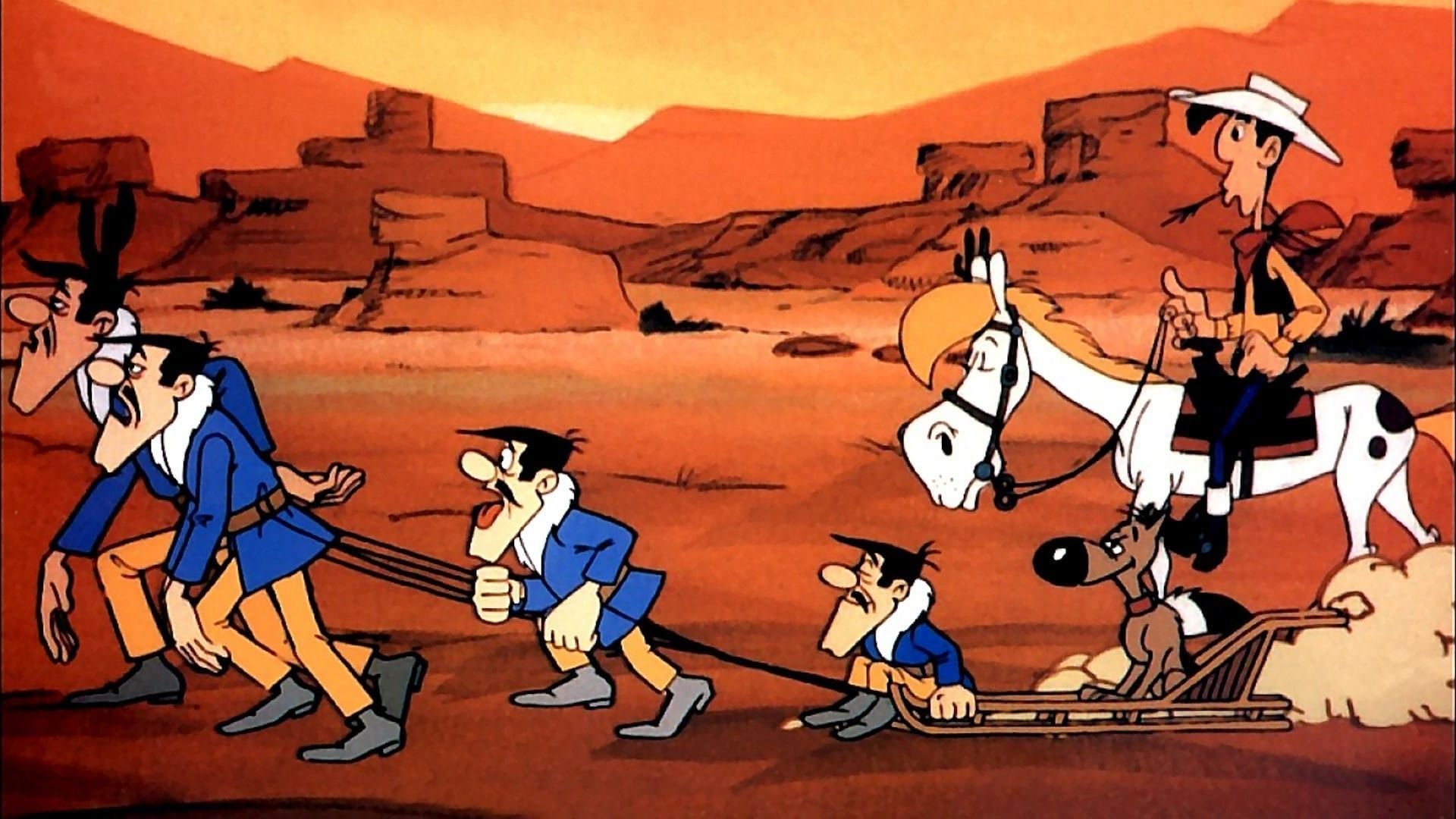 Lucky Luke: The Daltons on the Run background