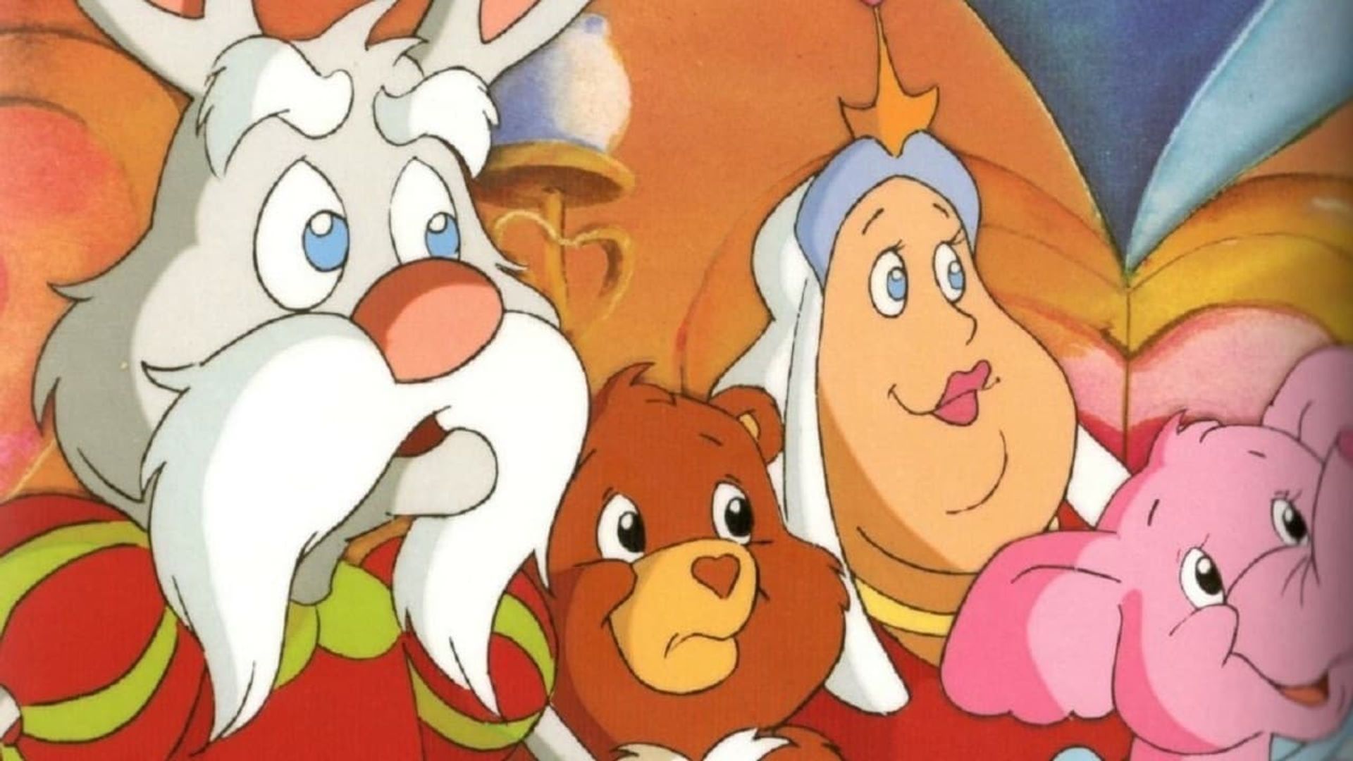 The Care Bears Adventure in Wonderland background