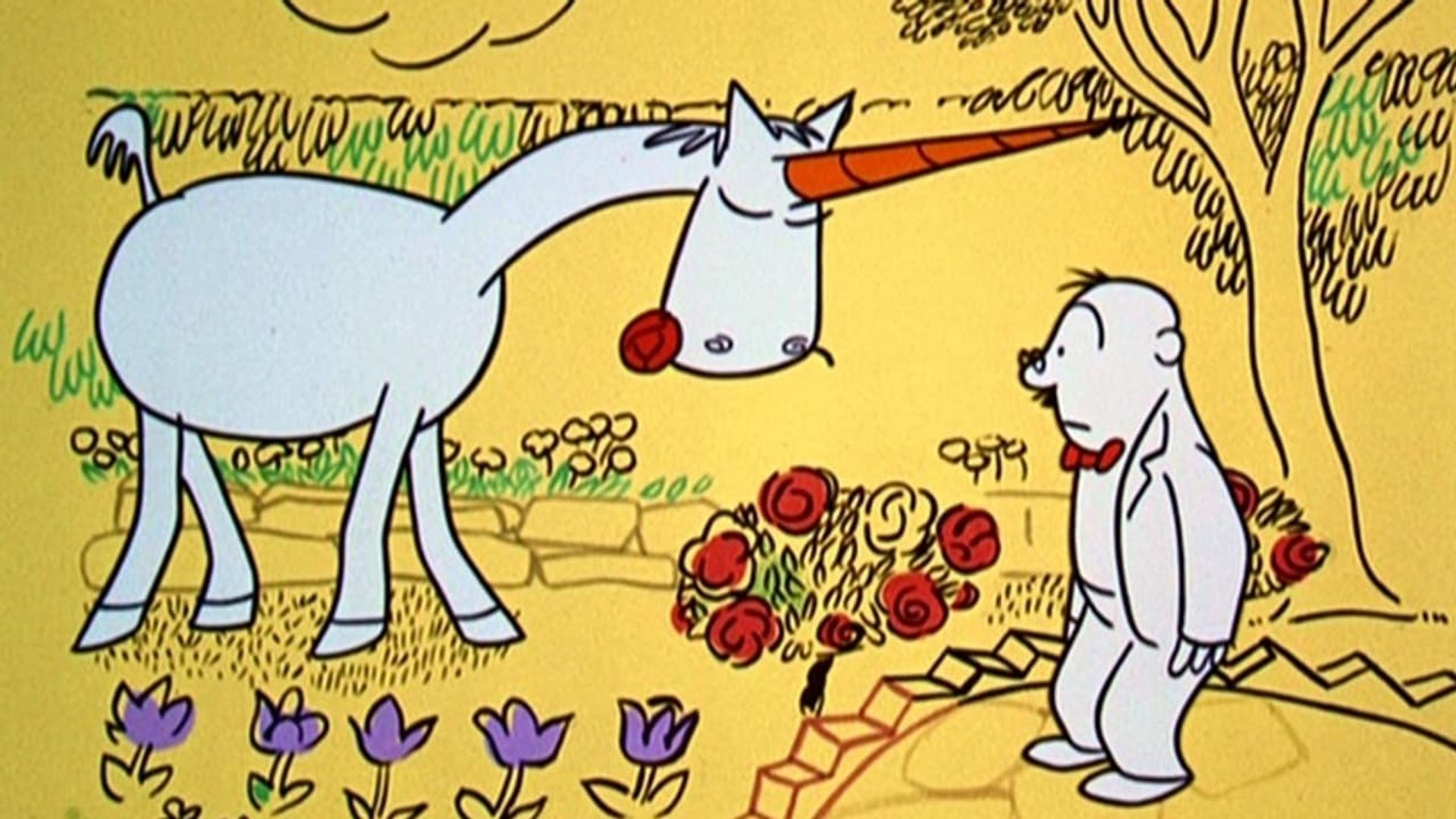 A Unicorn in the Garden background