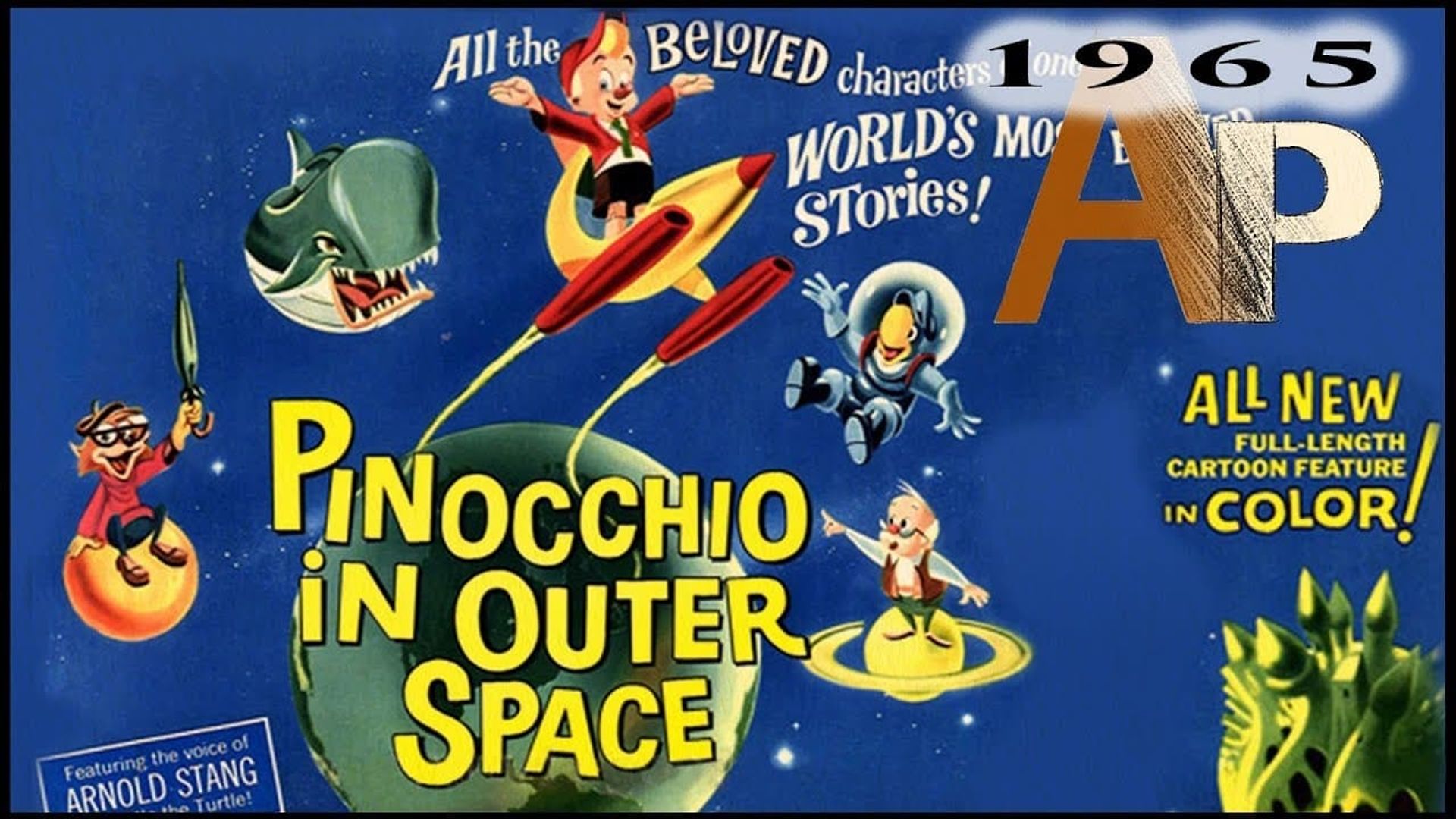 Pinocchio in Outer Space background