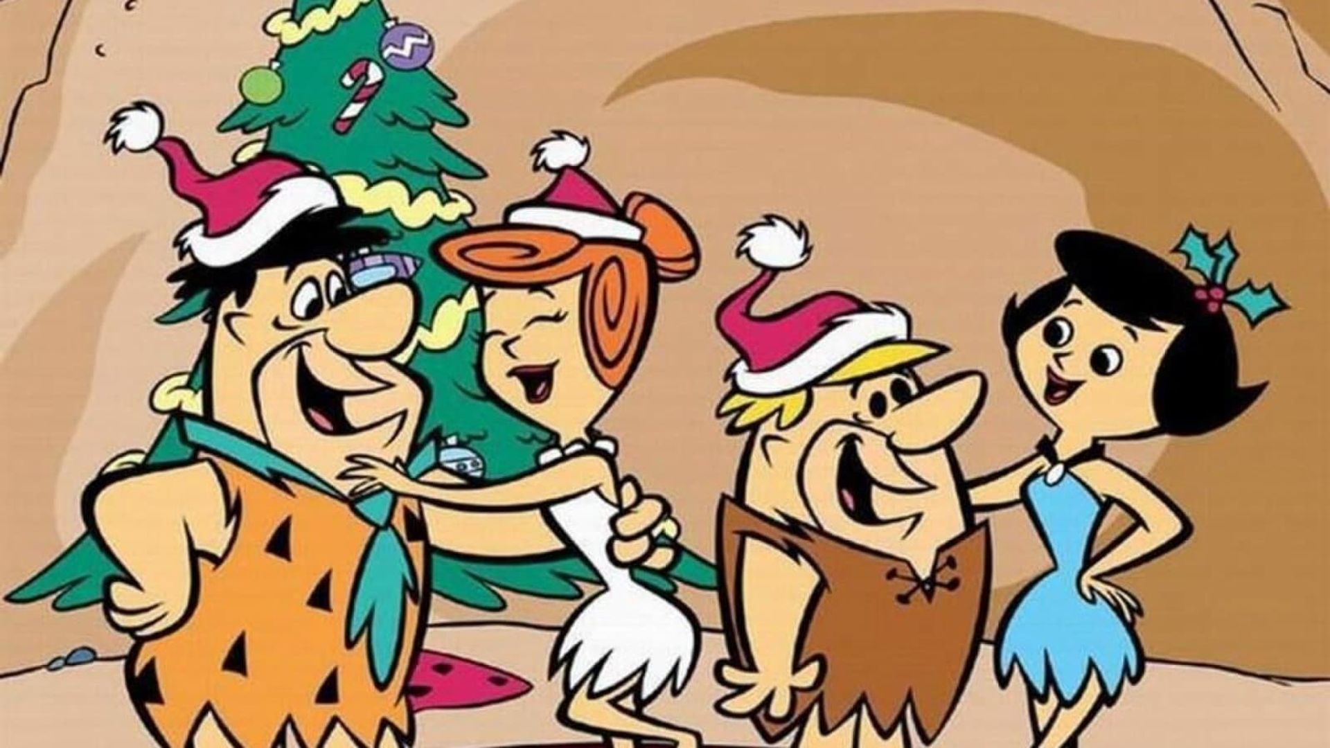 A Flintstone Christmas background